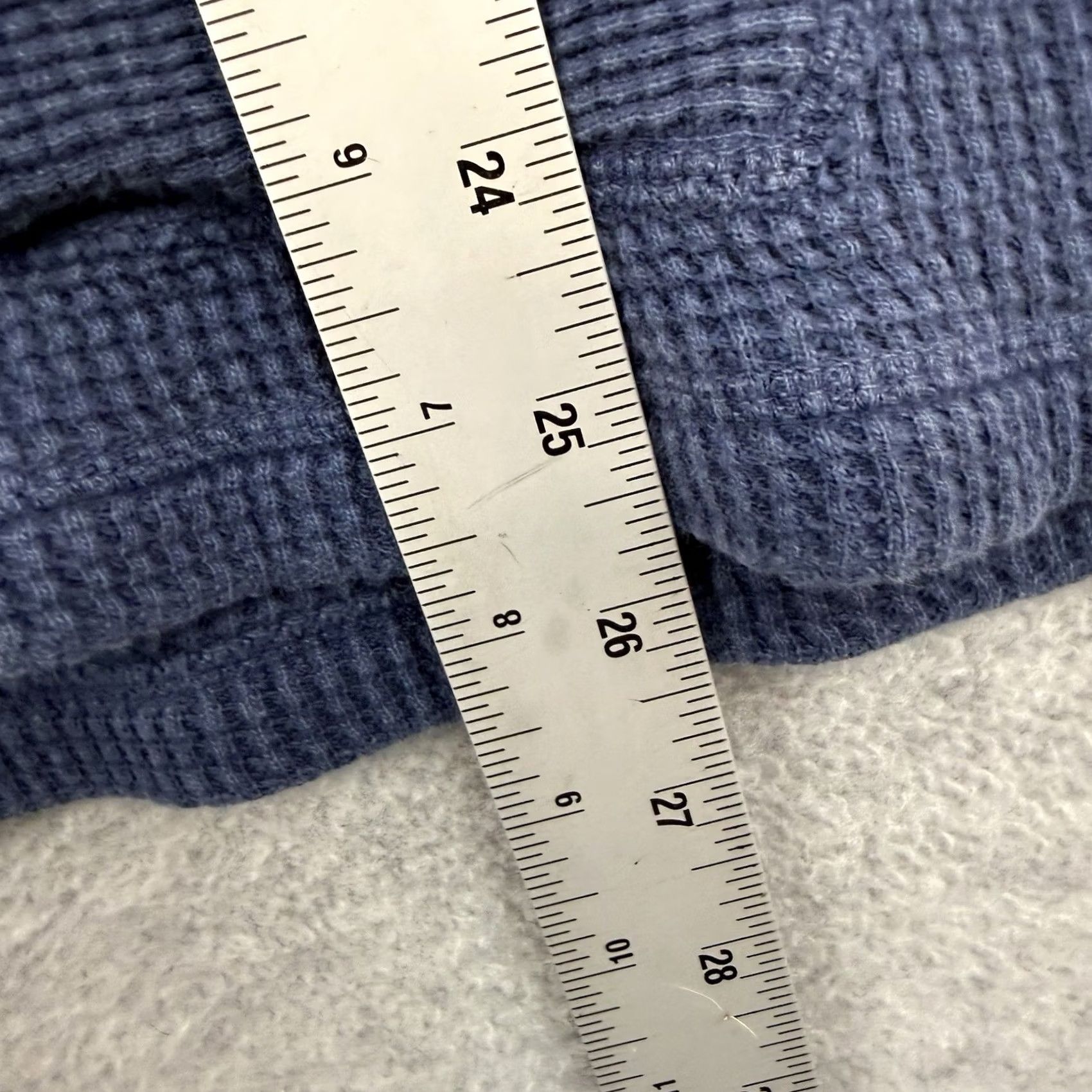 Polo Ralph Lauren Polo Ralph Lauren Hoodie Mens L Blue Thermal Waffle Knit Pullover Cozy L Men Size US L / EU 52-54 / 3 - 6 Thumbnail
