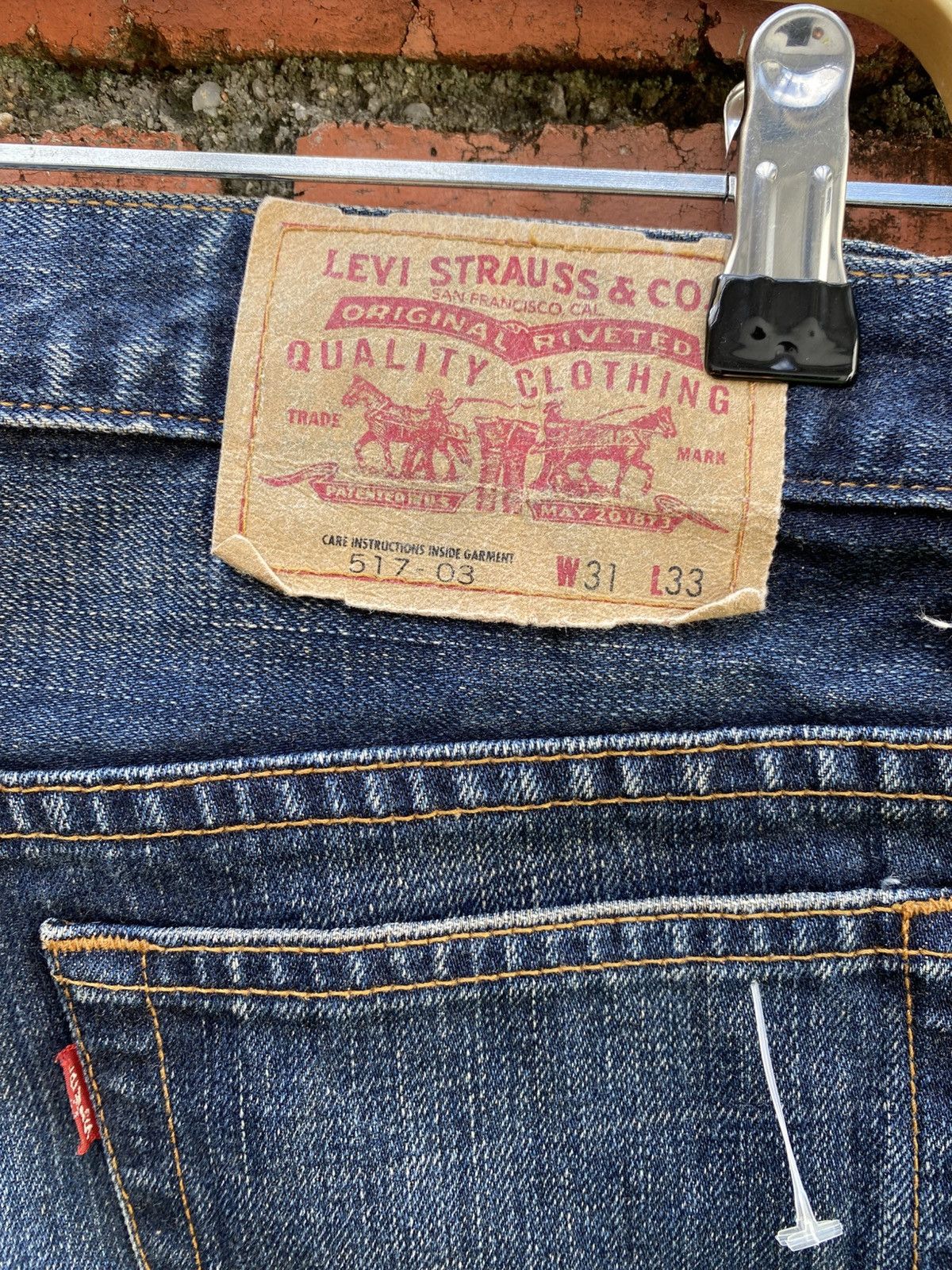 Levi's Vintage Clothing W31x31 levi's 517 flare bell bottom denime Size US 31 - 5 Thumbnail