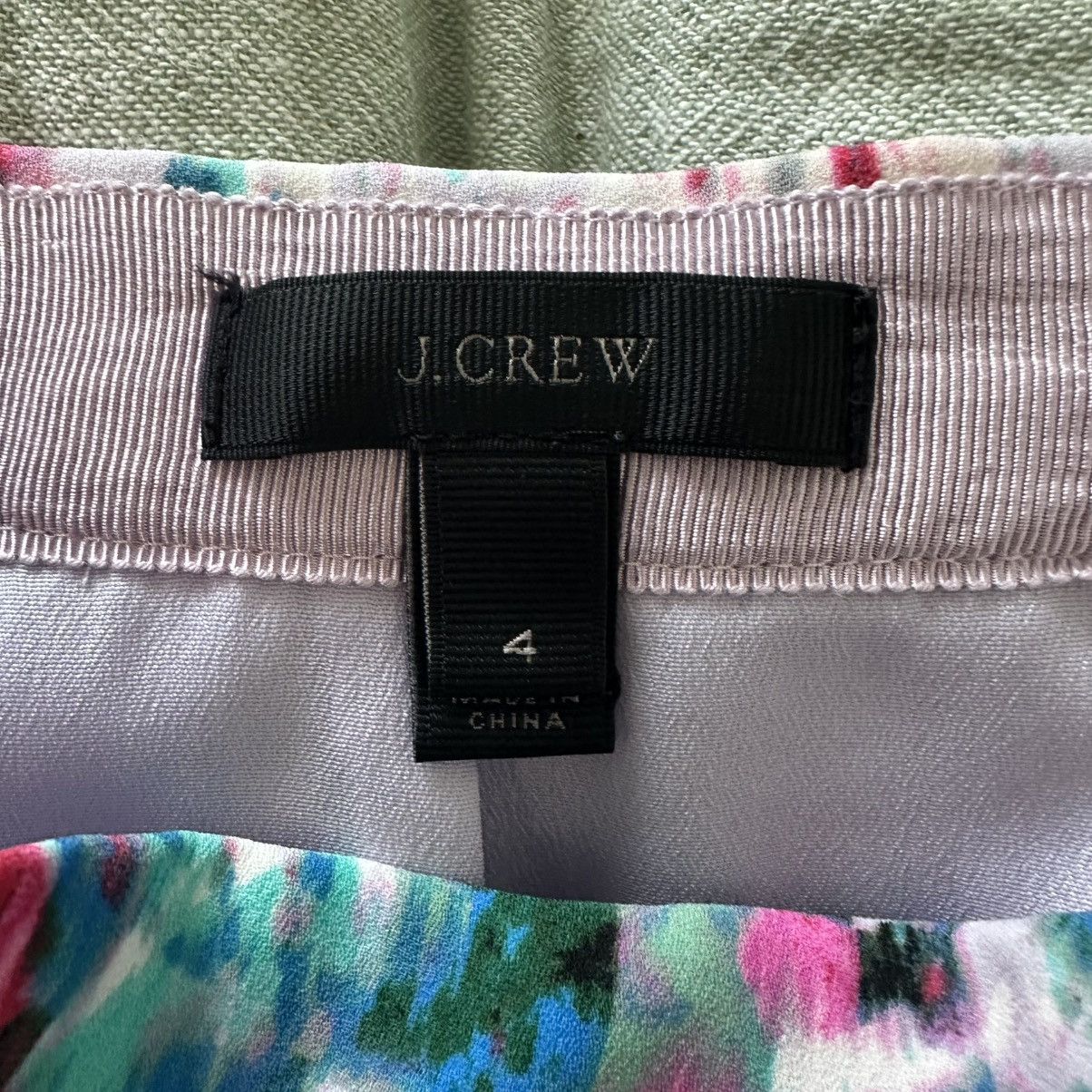 J.Crew J. Crew Tiered Abstract Watercolor Skirt Size 4 Size 27" / US 4 / IT 40 - 3 Thumbnail