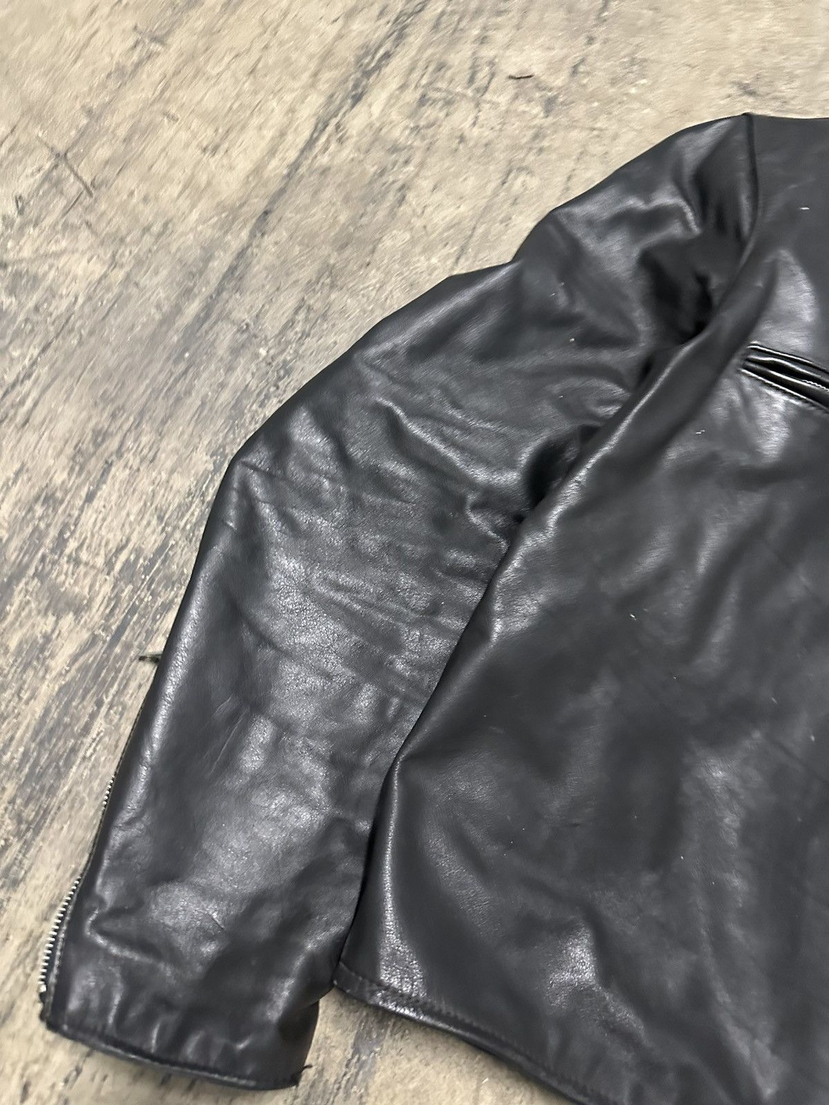Harley Davidson × Vintage Vintage leather Harley patch biker jacket Size US XL / EU 56 / 4 - 12 Thumbnail