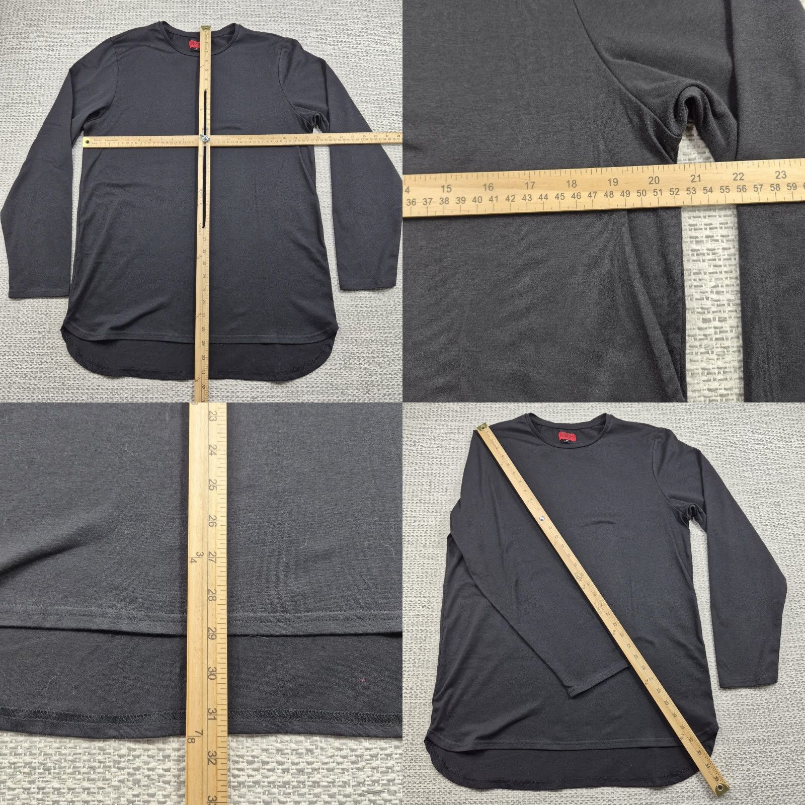 Vintage Killion Shirt Mens Medium Black Long Sleeve Curved Hem Crew Neck Tee Size US M / EU 48-50 / 2 - 8 Thumbnail