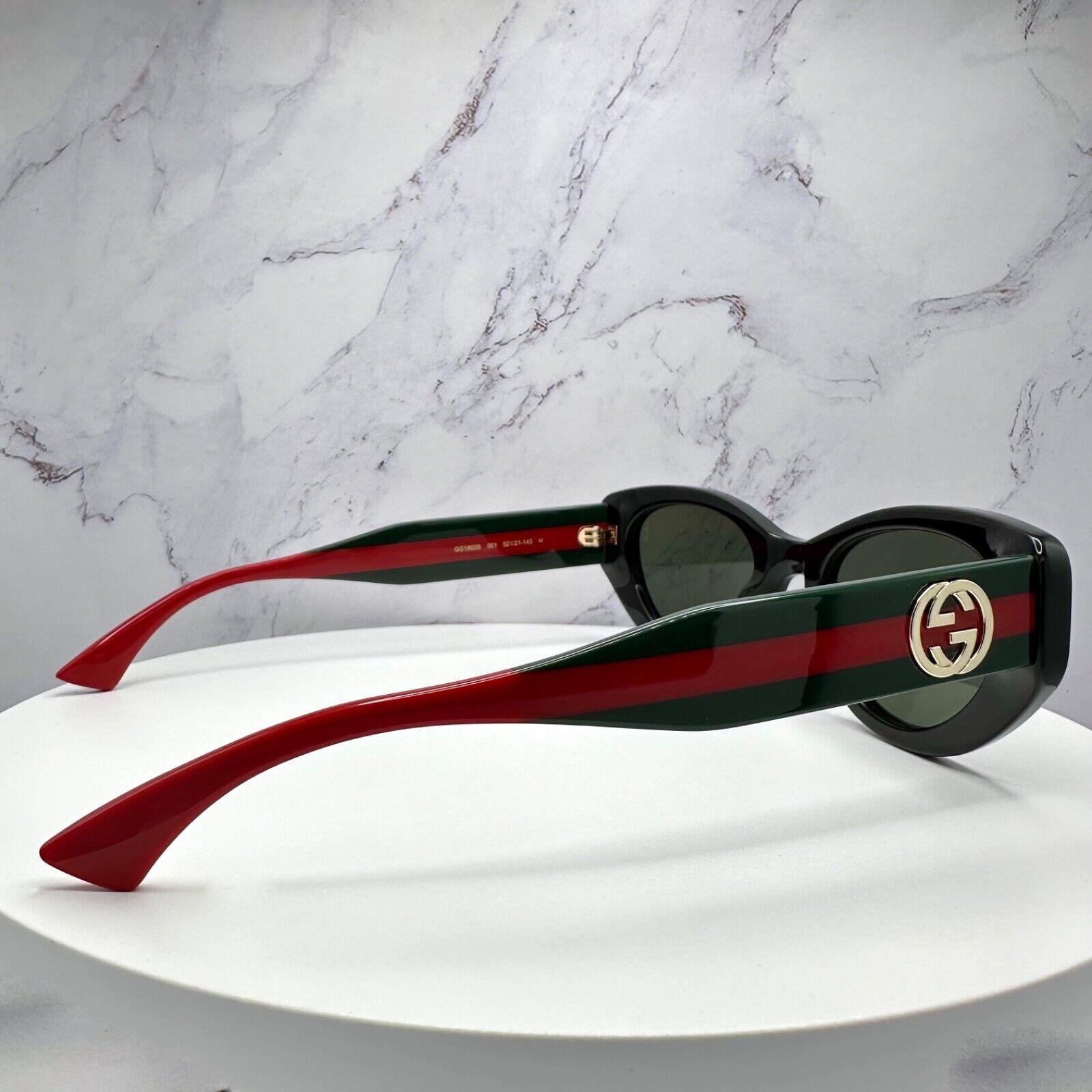 Gucci GUCCI Sunglasses Black Newest Collection Metal Logo Cat Eye Size ONE SIZE - 14 Thumbnail