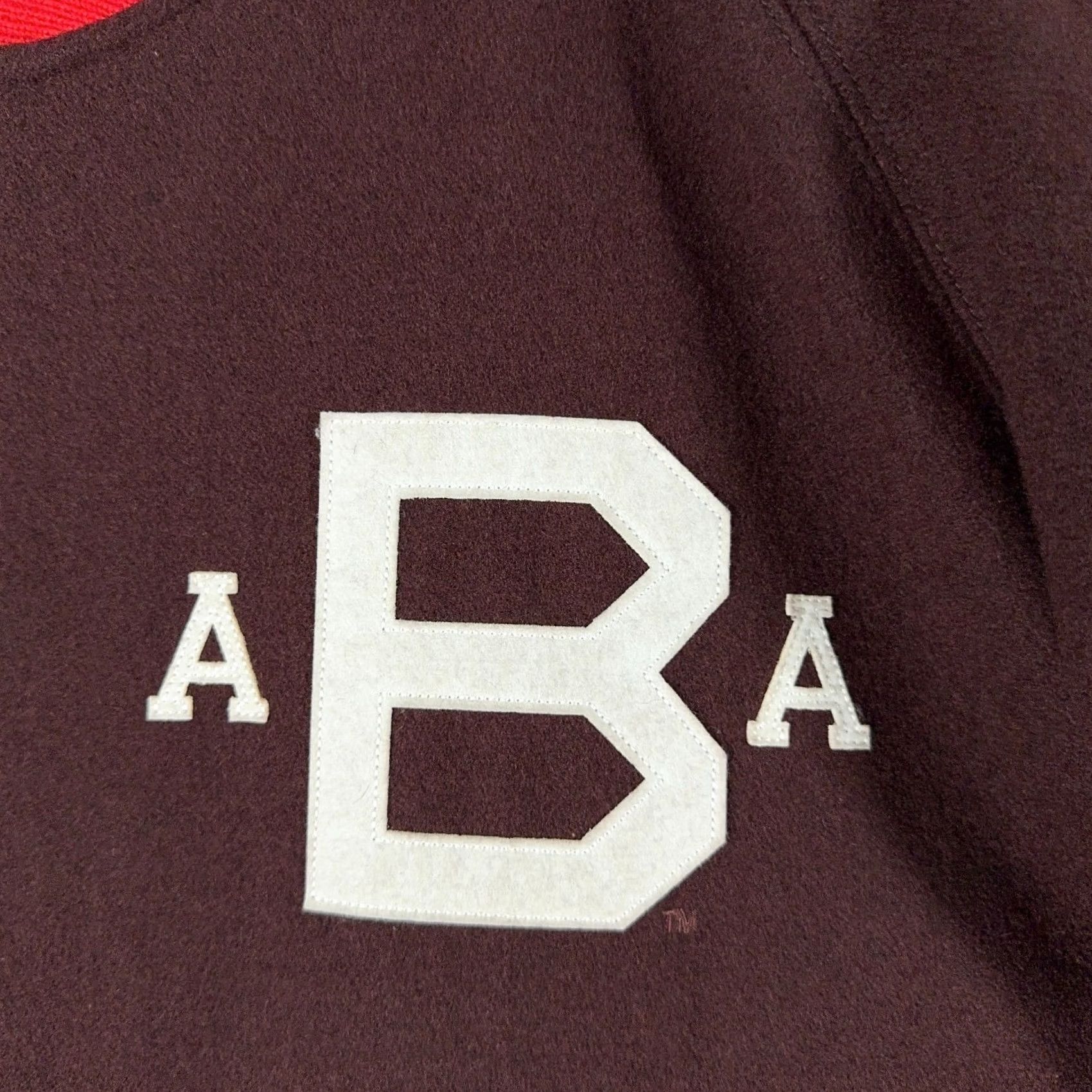 Vintage VINTAGE Stall & Dean Brown University Varsity Jacket 3XL Wool Letterman Ivy League Brown Maroon Satin Lined Full Zip Embroidered Limited Edition Mens Size US XXL / EU 58 / 5 - 3 Thumbnail