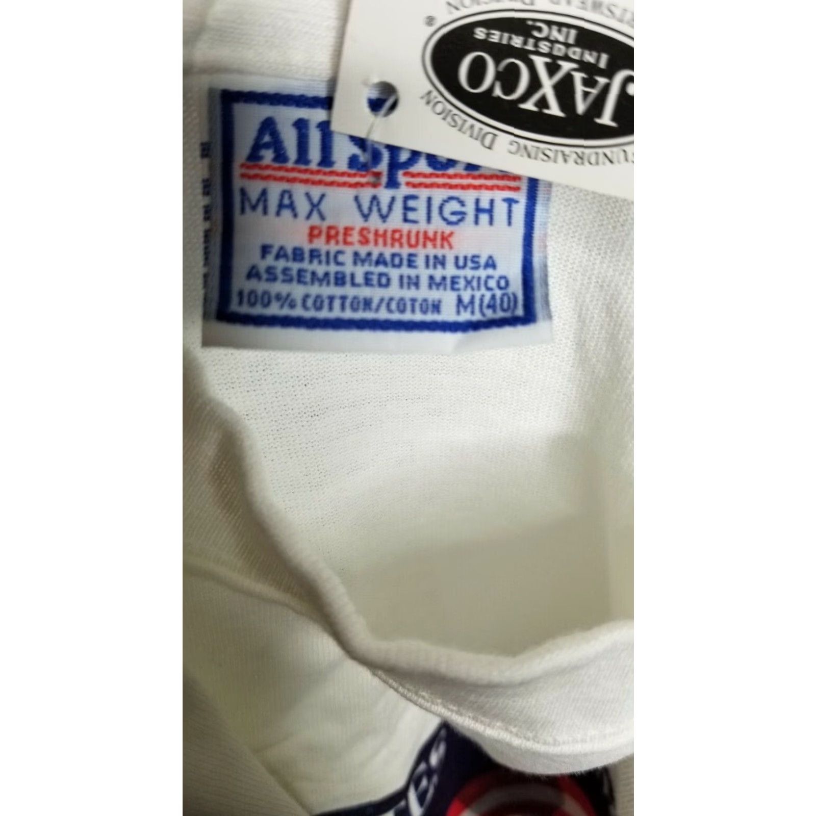 Vintage VINTAGE AllSport 9/11 Graphic T-Shirt Mens M Short Sleeve White 2001 We Will Never Forget 2000s Size US M / EU 48-50 / 2 - 4 Thumbnail