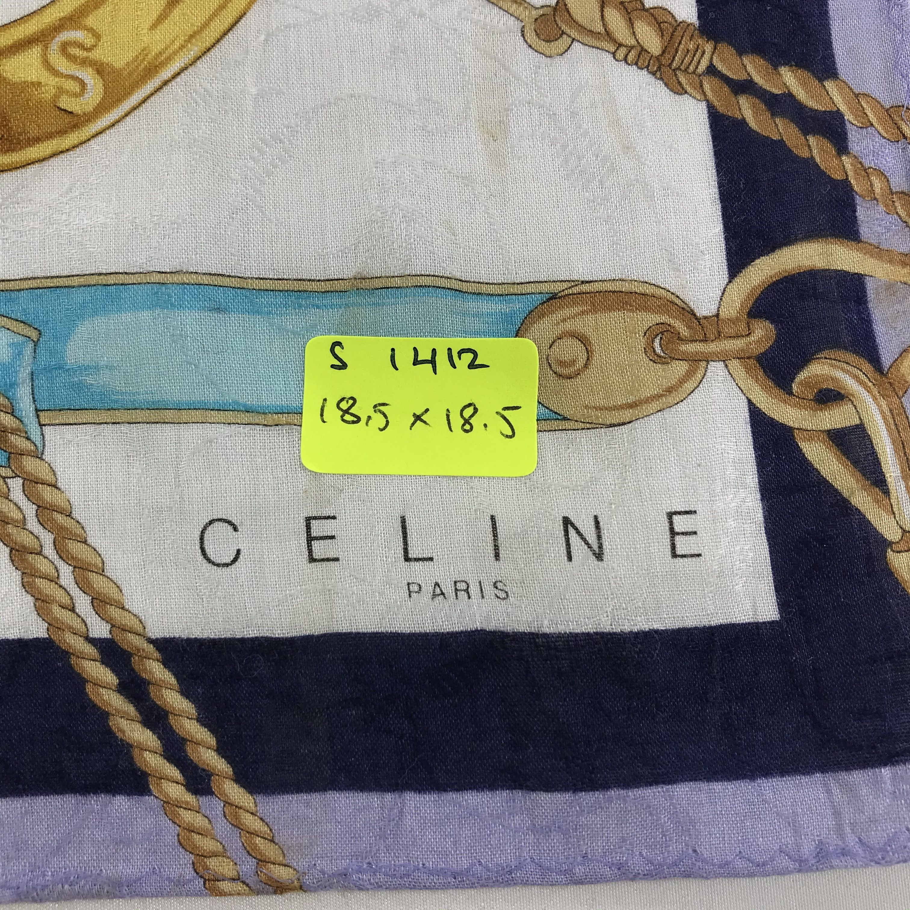 Celine × Vintage Celine Bandana / Handkerchief / Neckerchief - S1412 Size ONE SIZE - 5 Thumbnail