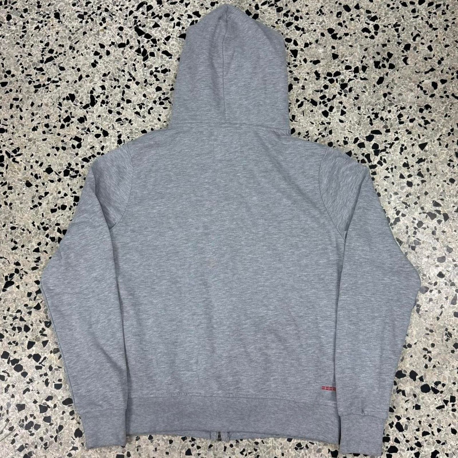 Mr. Gentleman VINTAGE Y2K ESSENTIAL I AM GENTLEMAN GRAY ZIP UP HOODIE: Size US S / EU 44-46 / 1 - 7 Thumbnail