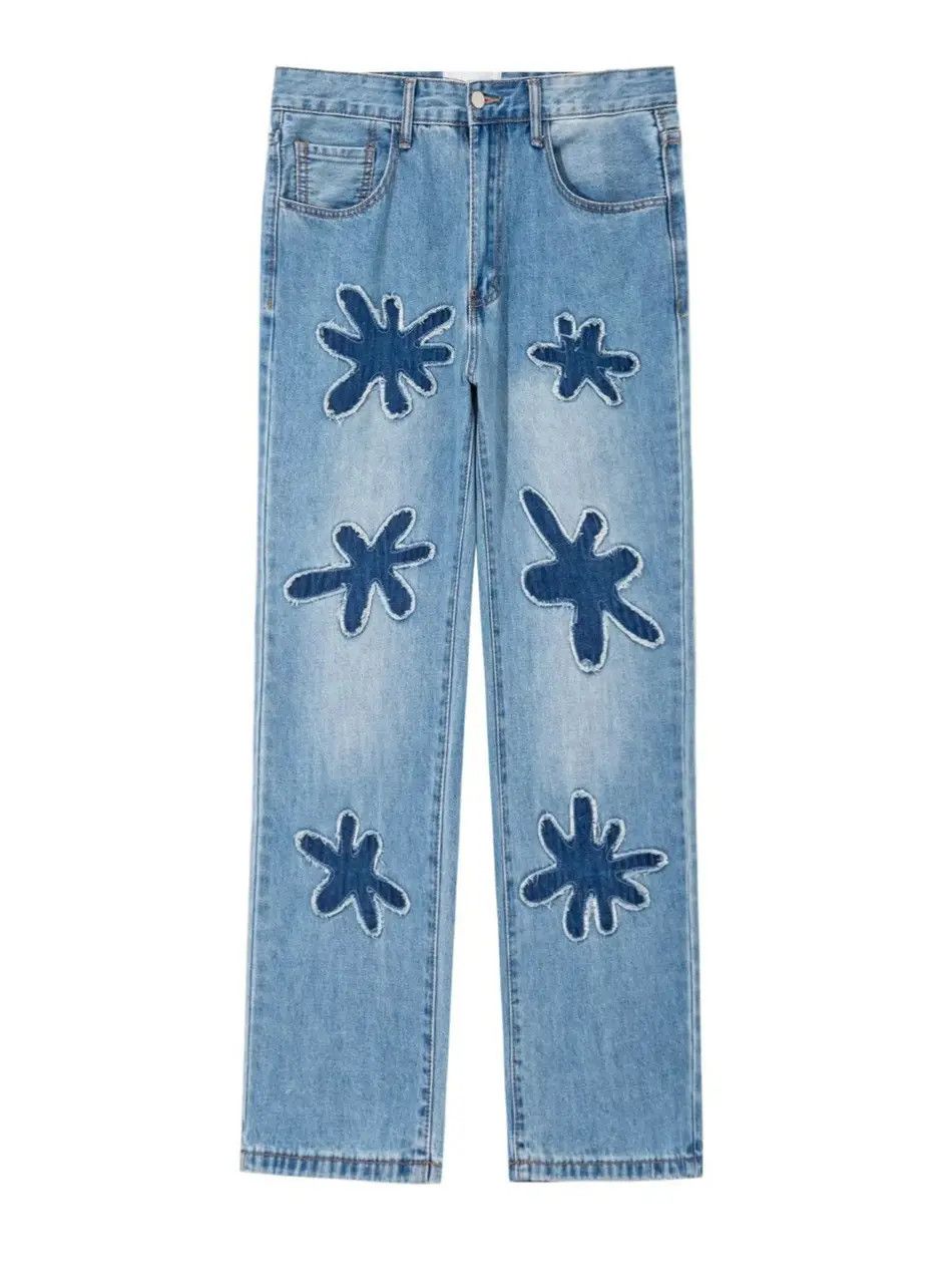 Japanese Brand Retro loose hip-hop straight leg jeans Size US 32 / EU 48 - 6 Thumbnail