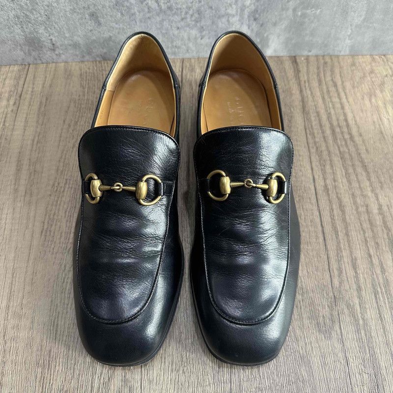 Gucci Gucci Jordaan Leather Loafers for Men -2508 Size US 8 / EU 41 - 2 Thumbnail