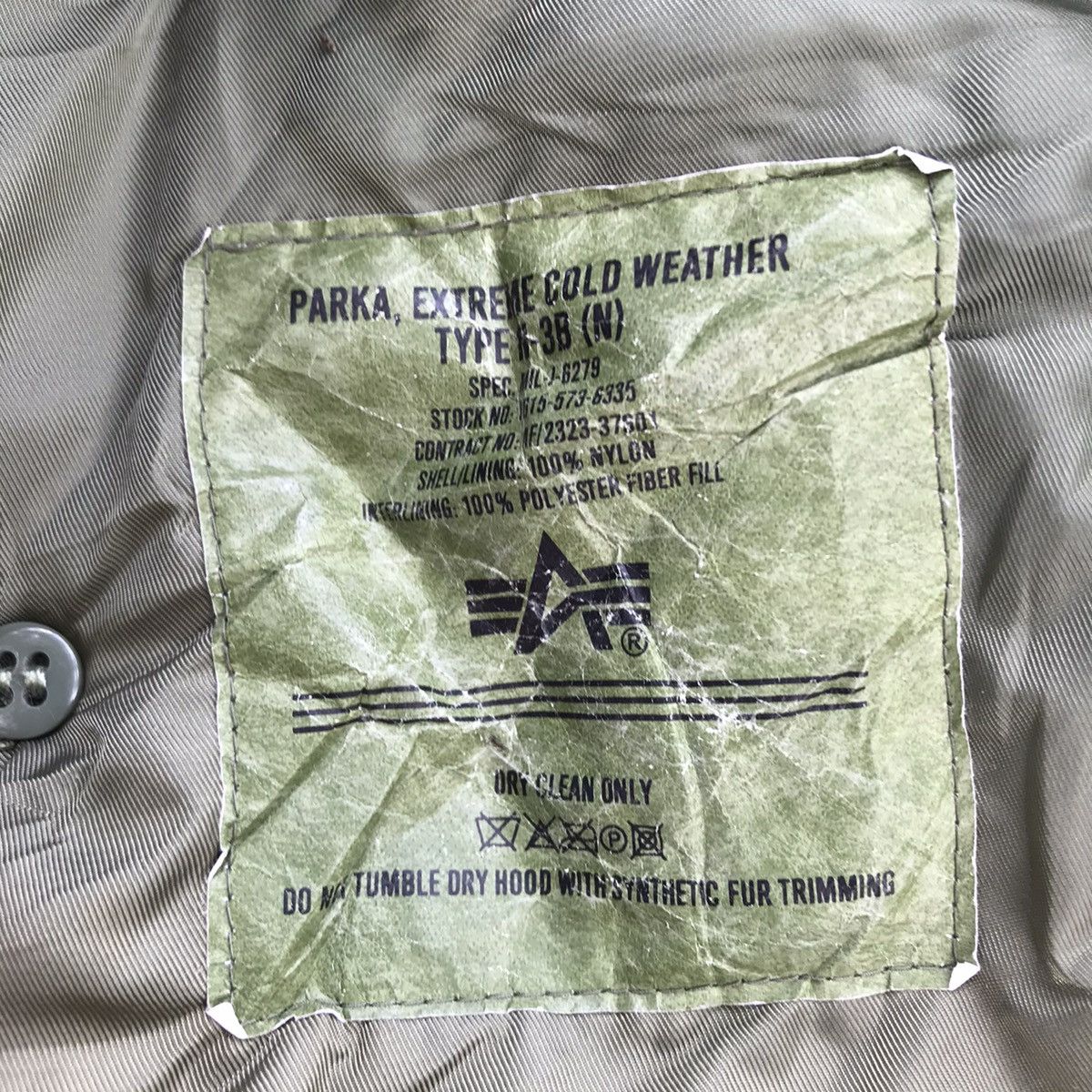 Alpha Industries ALPHA INDUSTRIES PARKA COLD WEATHER TYPE N3B Size US S / EU 44-46 / 1 - 13 Thumbnail