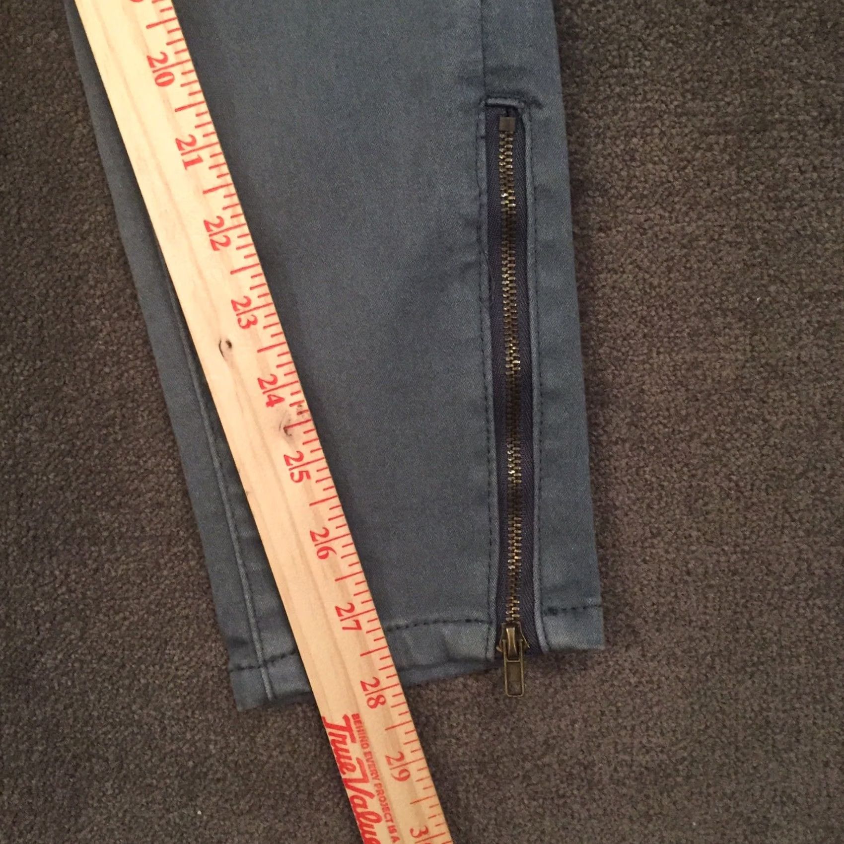 Vintage Easel Pants Womens Small Gray Ankle Zip Drawstring Chino Skinny Casual 28in Inseam Womens Size 28" / US 6 / IT 42 - 5 Thumbnail