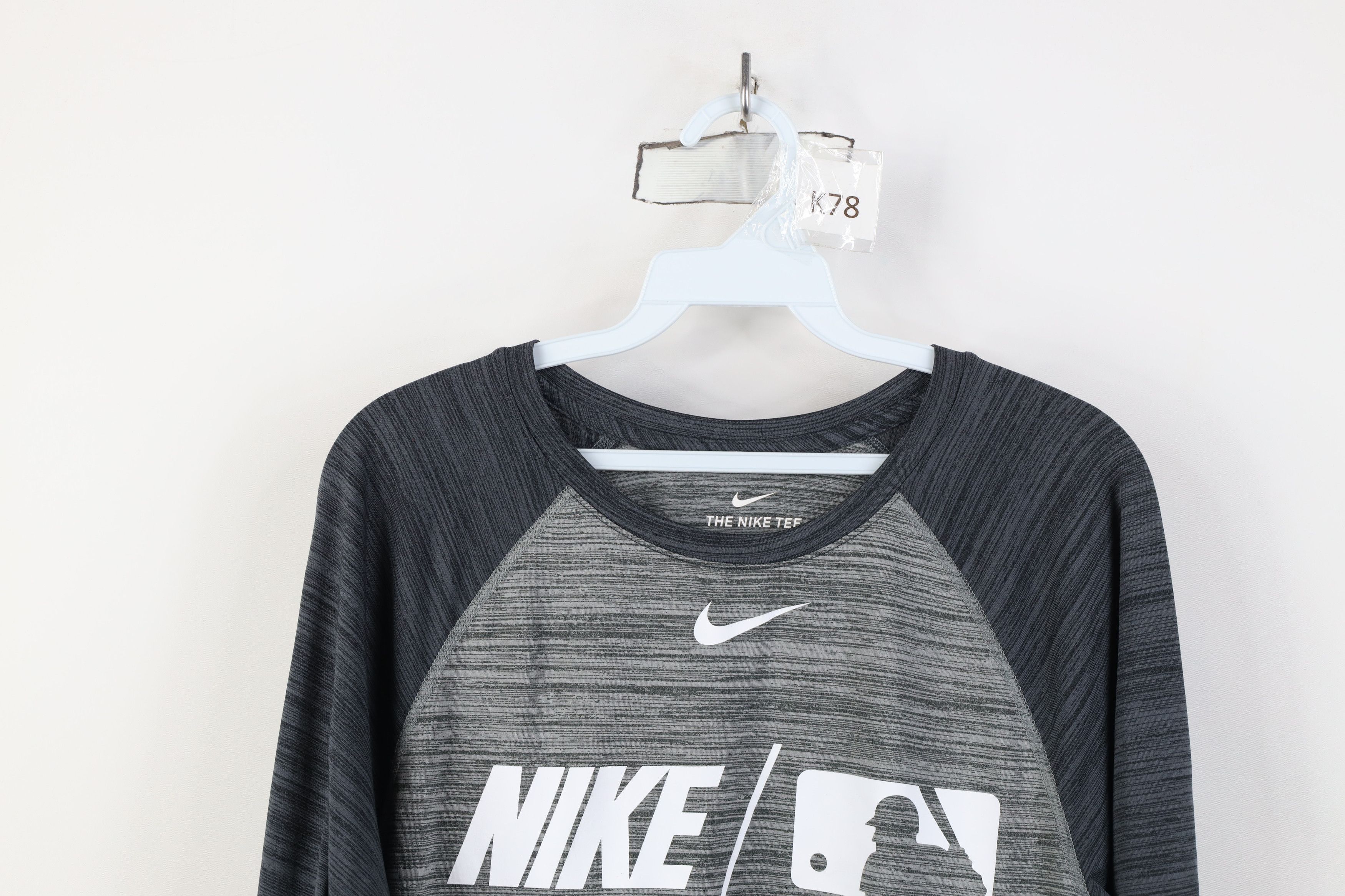 Nike Nike MLB Scott Center Swoosh 3/4 Sleeve Raglan T-Shirt Gray Size US S / EU 44-46 / 1 - 2 Thumbnail