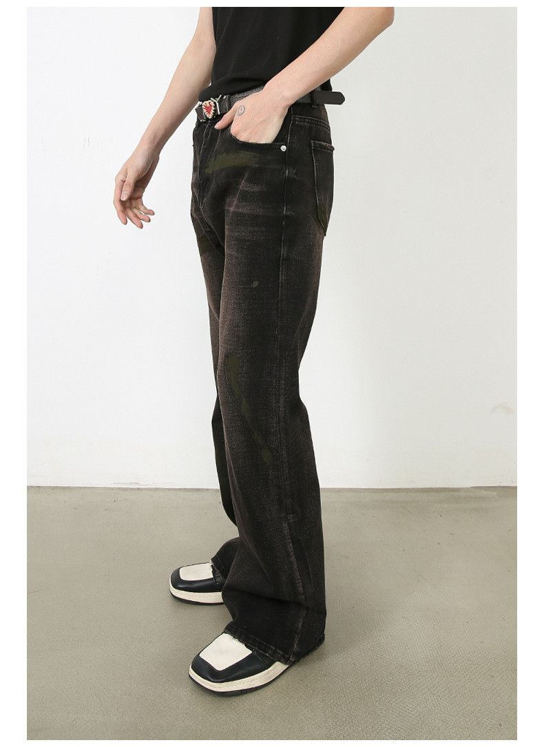 Vintage American retro wide-leg washed cleanfit loose flared jeans Size US 32 / EU 48 - 4 Thumbnail
