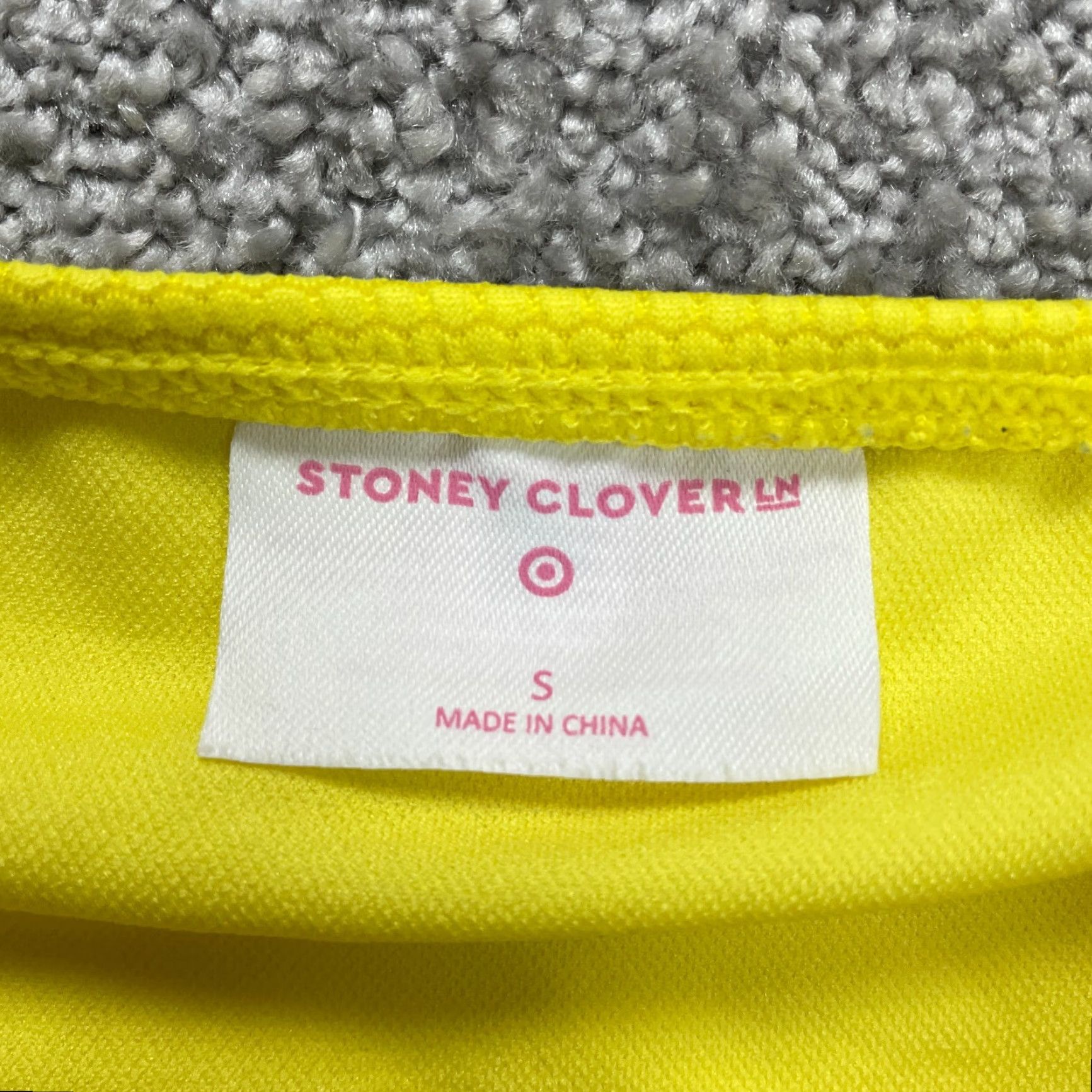 Vintage Stoney Clover Bikini Bottom Women Small Solid Yellow Textured High Rise Beach Size 28" / US 6 / IT 42 - 4 Thumbnail