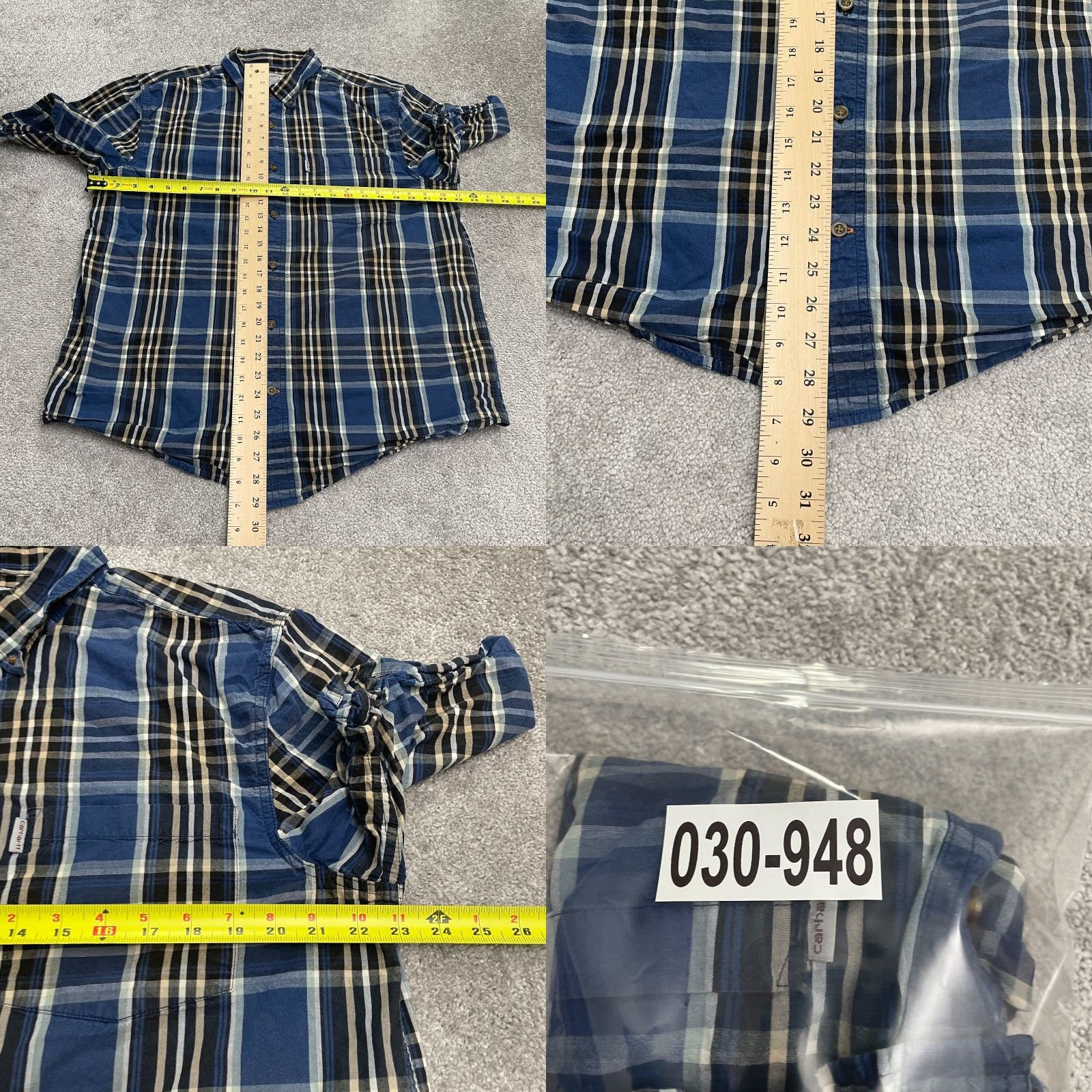 Carhartt Carhartt Relaxed Shirt Mens Large Multi Plaid Short Sleeve Casual Cotton Outdoor Size US L / EU 52-54 / 3 - 8 Thumbnail