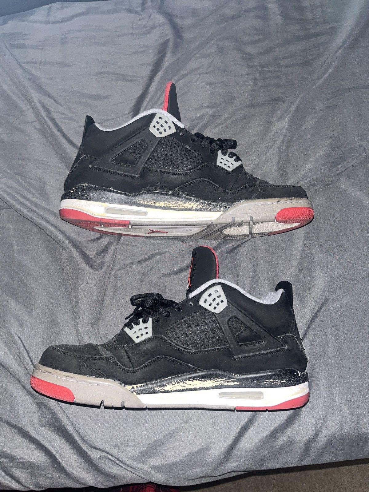 Jordan Brand × Nike Jordan Retro 4 Bred 2012 Size US 14 / EU 47 - 3 Thumbnail