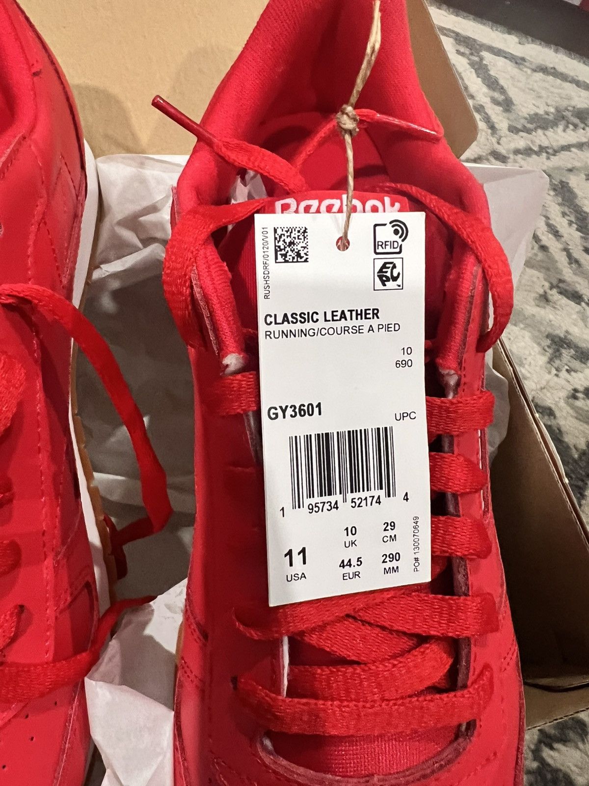 Reebok Reebok Red Classics Size US 12 / EU 45 - 8 Thumbnail