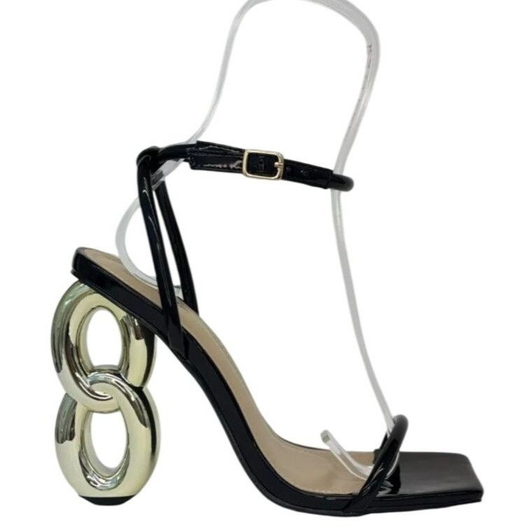 Other LILIANA / Duet-2 / Black / Patent Leather / Heeled / Sandal Size US 10 / IT 40 - 2 Thumbnail
