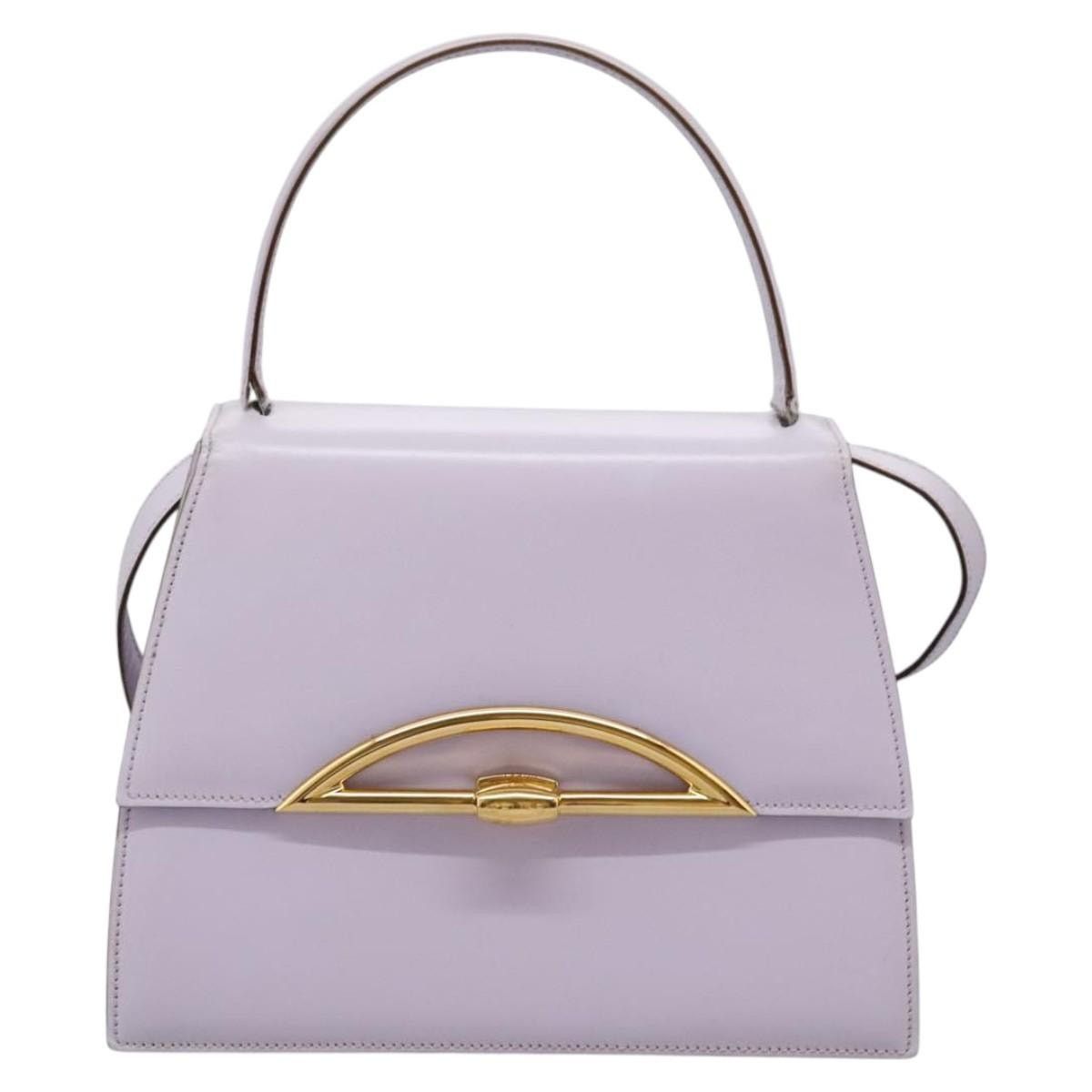 Celine CELINE Hand Bag Leather Purple Gold Size ONE SIZE - 2 Thumbnail