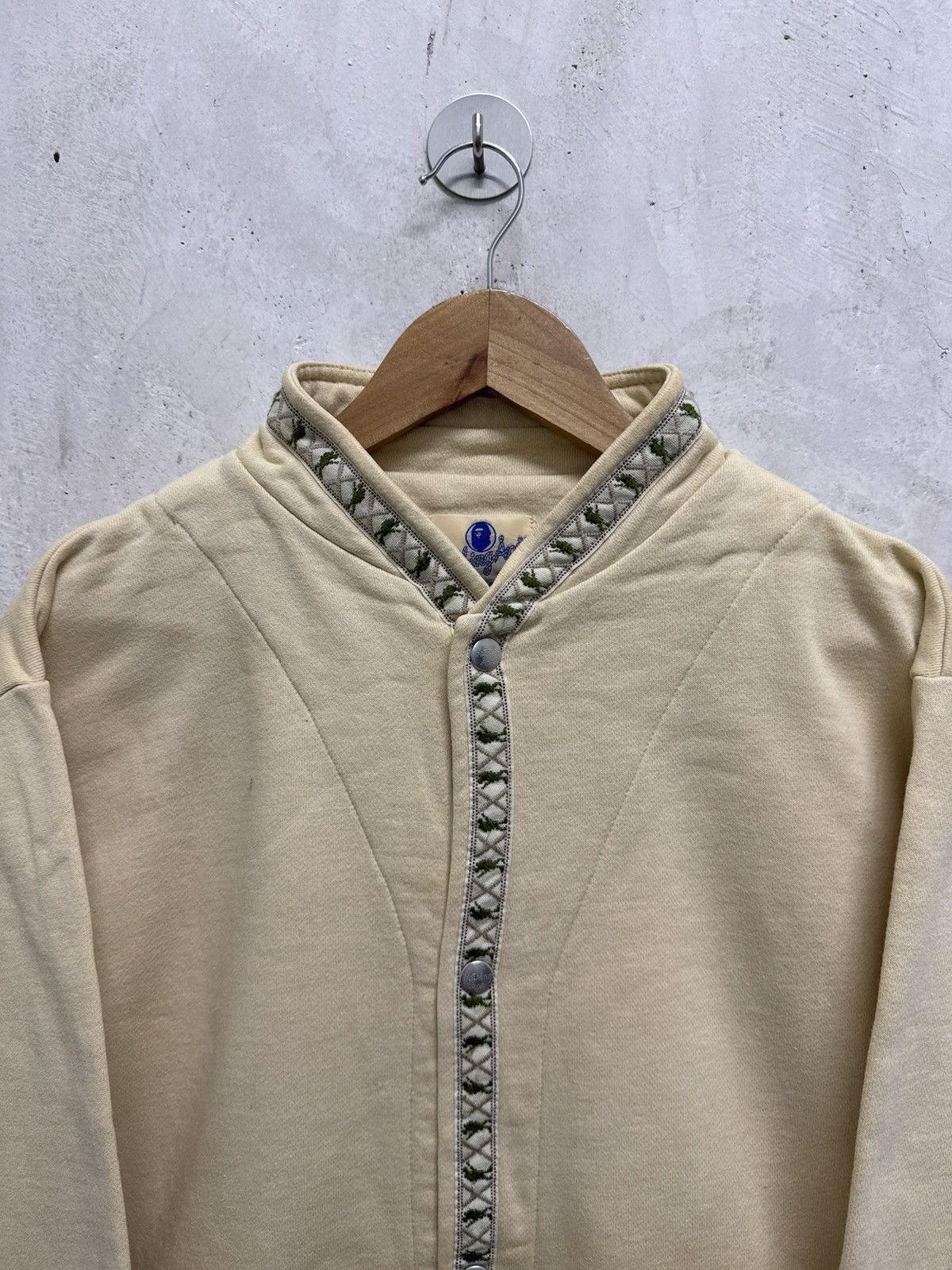Bape Vintage 90s Bape Soldier Button Up Sweatshirt Size US L / EU 52-54 / 3 - 2 Thumbnail