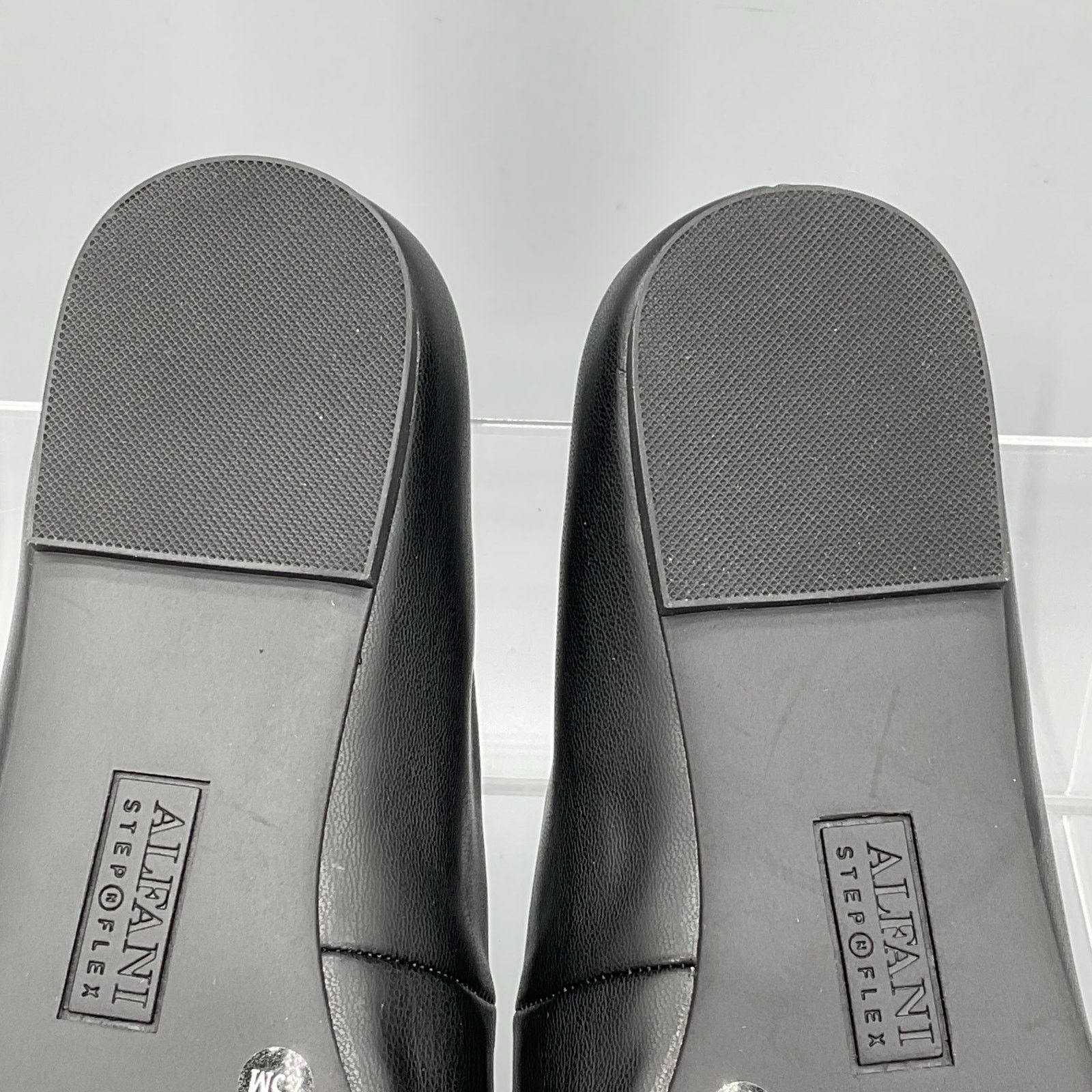 Alfani Alfani Women Metallic Neptoon Square Toe Flats Black Sz 7.5M Size US 7.5 / IT 37.5 - 9 Thumbnail