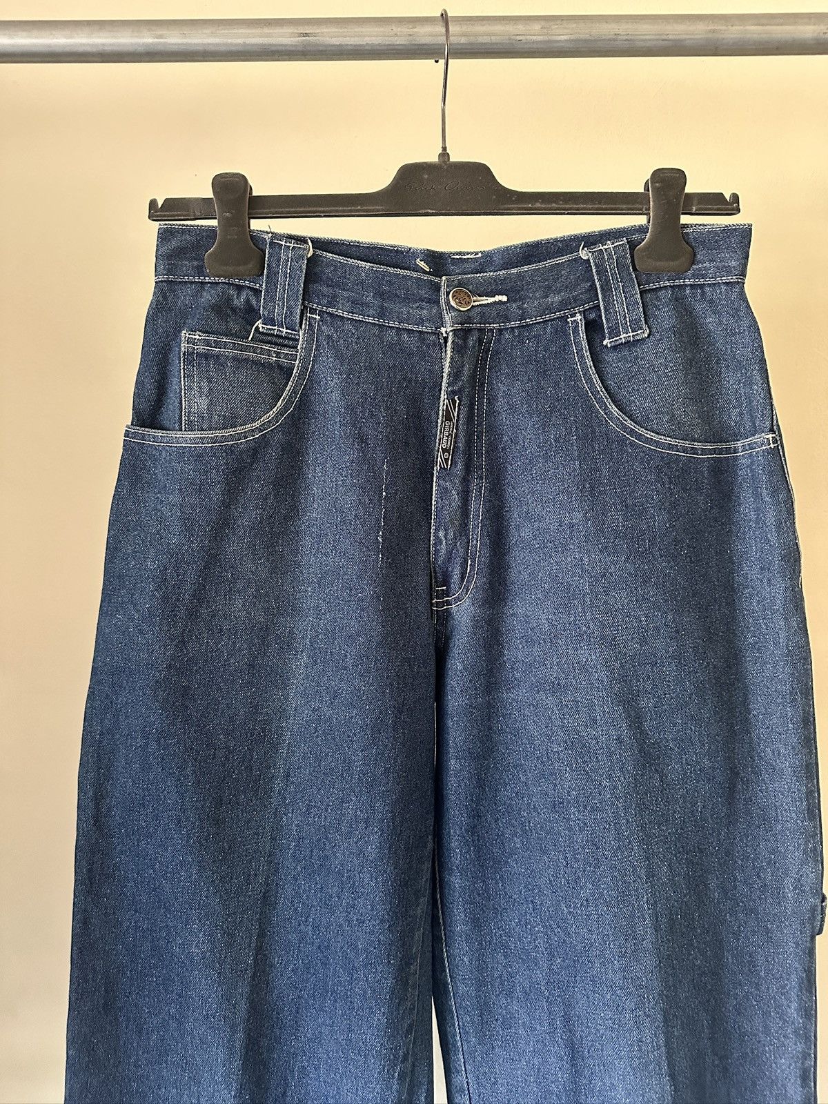 Marithe + Francois Girbaud 1990s Marithe Francois Girbaud Baggy Carpenter Jeas Size US 30 / EU 46 - 4 Thumbnail
