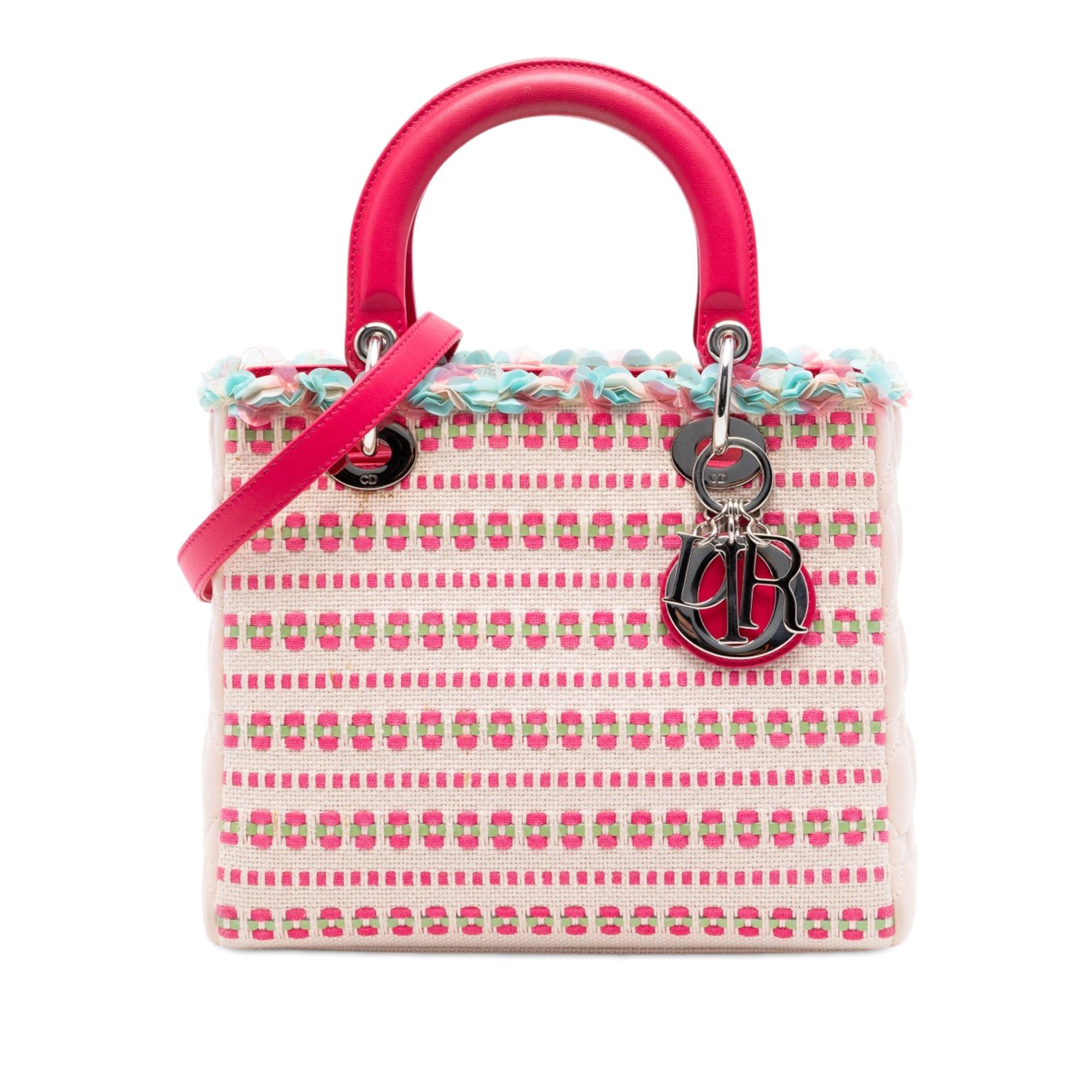 Dior Medium Tweed Sequin Lady Dior Size ONE SIZE - 1 Thumbnail