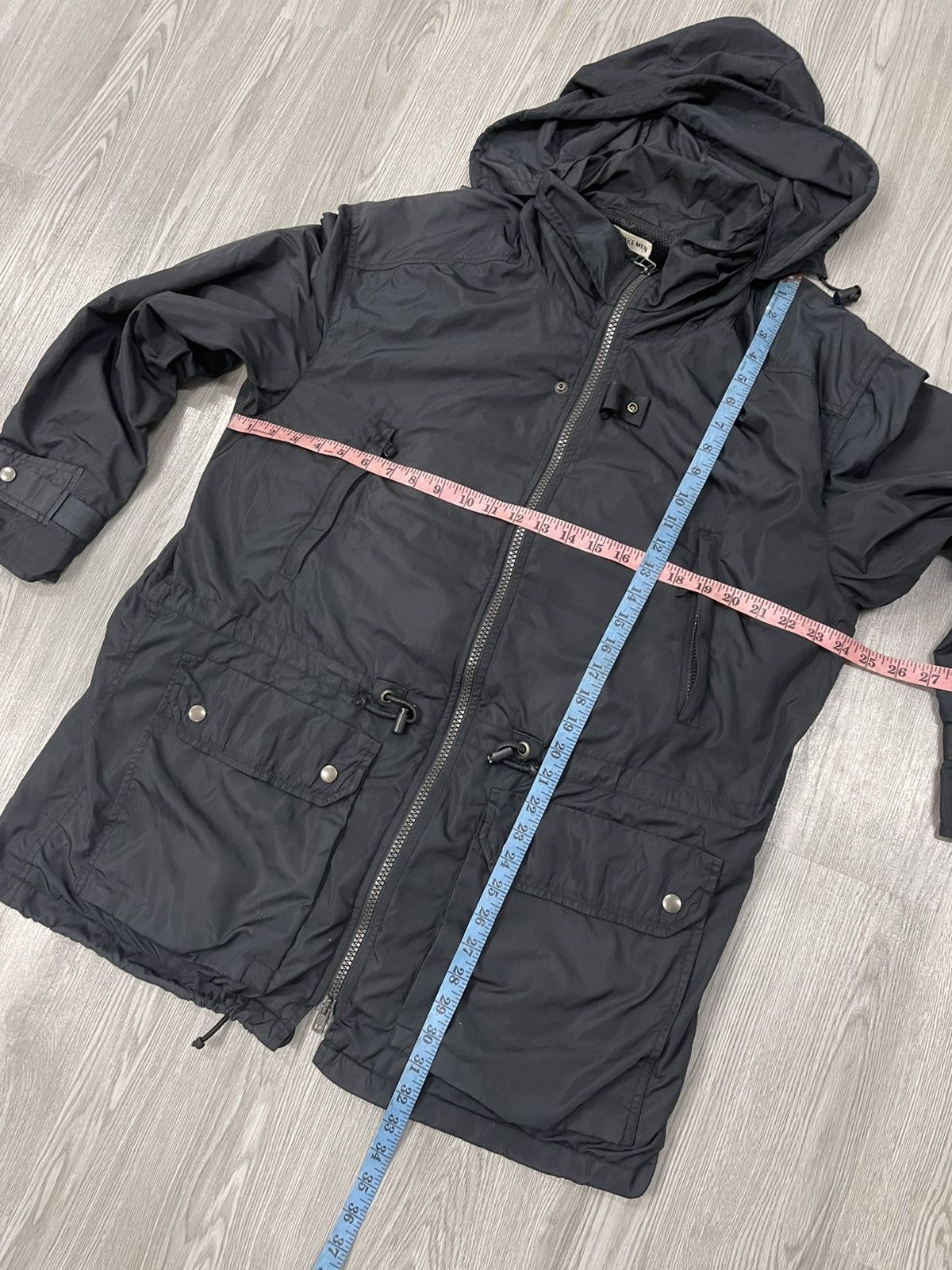 Issey Miyake A/W 1997 Issey Miyake Black Tech Nylon Parka Jacket Size US M / EU 48-50 / 2 - 14 Thumbnail
