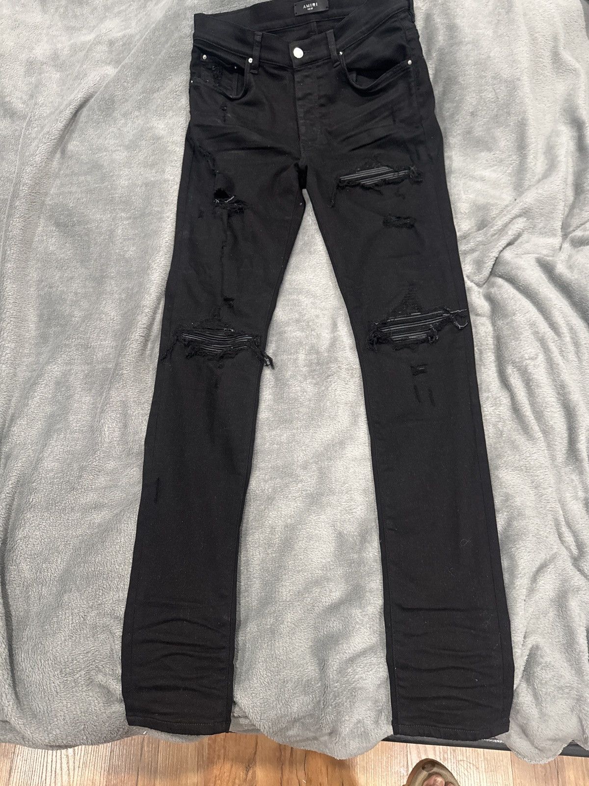 Amiri Black Amiri Mx1 Jeans Size US 33 - 5 Thumbnail