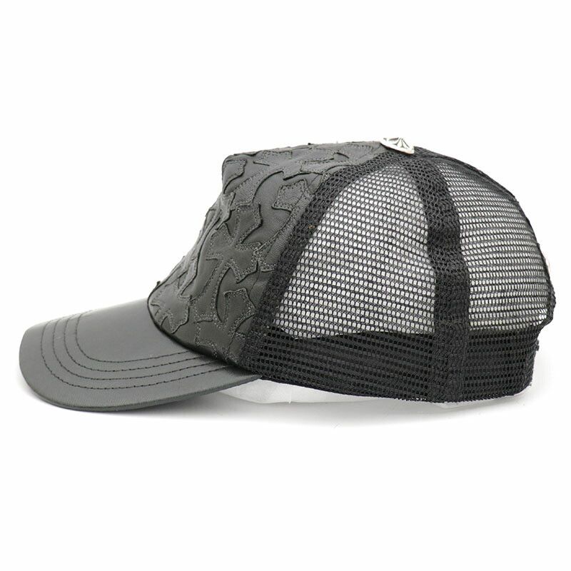 Chrome Hearts Chrome Hearts Cemetery Cross Patch Mesh Hat Size ONE SIZE - 3 Thumbnail