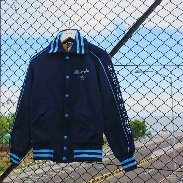 Vintage Vintage vtg Award Jacket KAYE BROS Blank Varsit Size US L / EU 52-54 / 3 - 1 Thumbnail