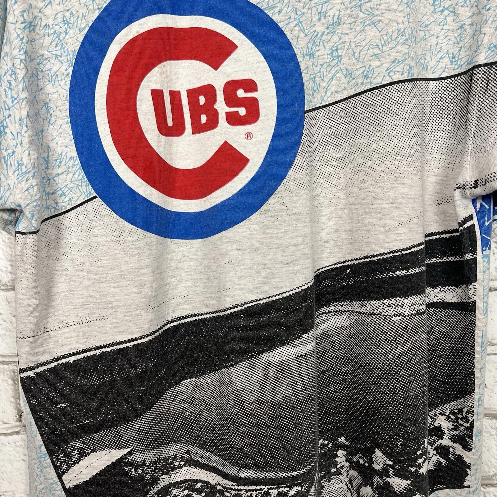 Starter Vintage 90s Chicago Cubs MLB Starter AOP T Shirt Medium Size US M / EU 48-50 / 2 - 4 Thumbnail
