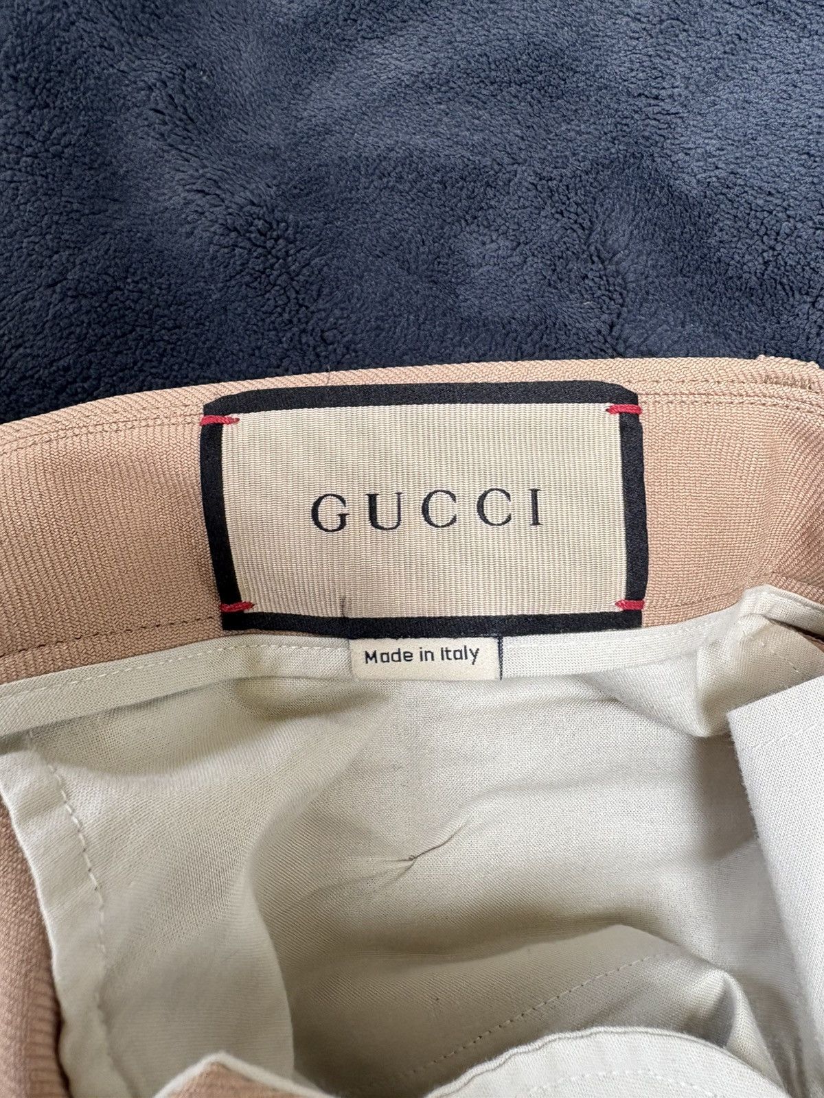 Gucci Fluid drill trouser with web detail - beige. Size US 31 - 8 Thumbnail