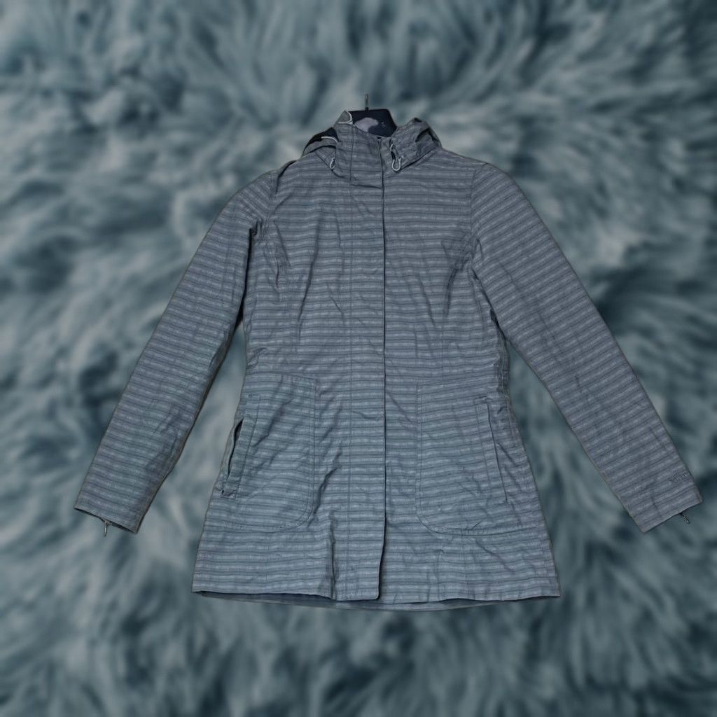 Marmot Marmot Jacket Shirt Women's Small Gray Waterproof Striped Zip Coat Full Zip Raincoat Spring Casual Travel Size S / US 4 / IT 40 - 1 Thumbnail