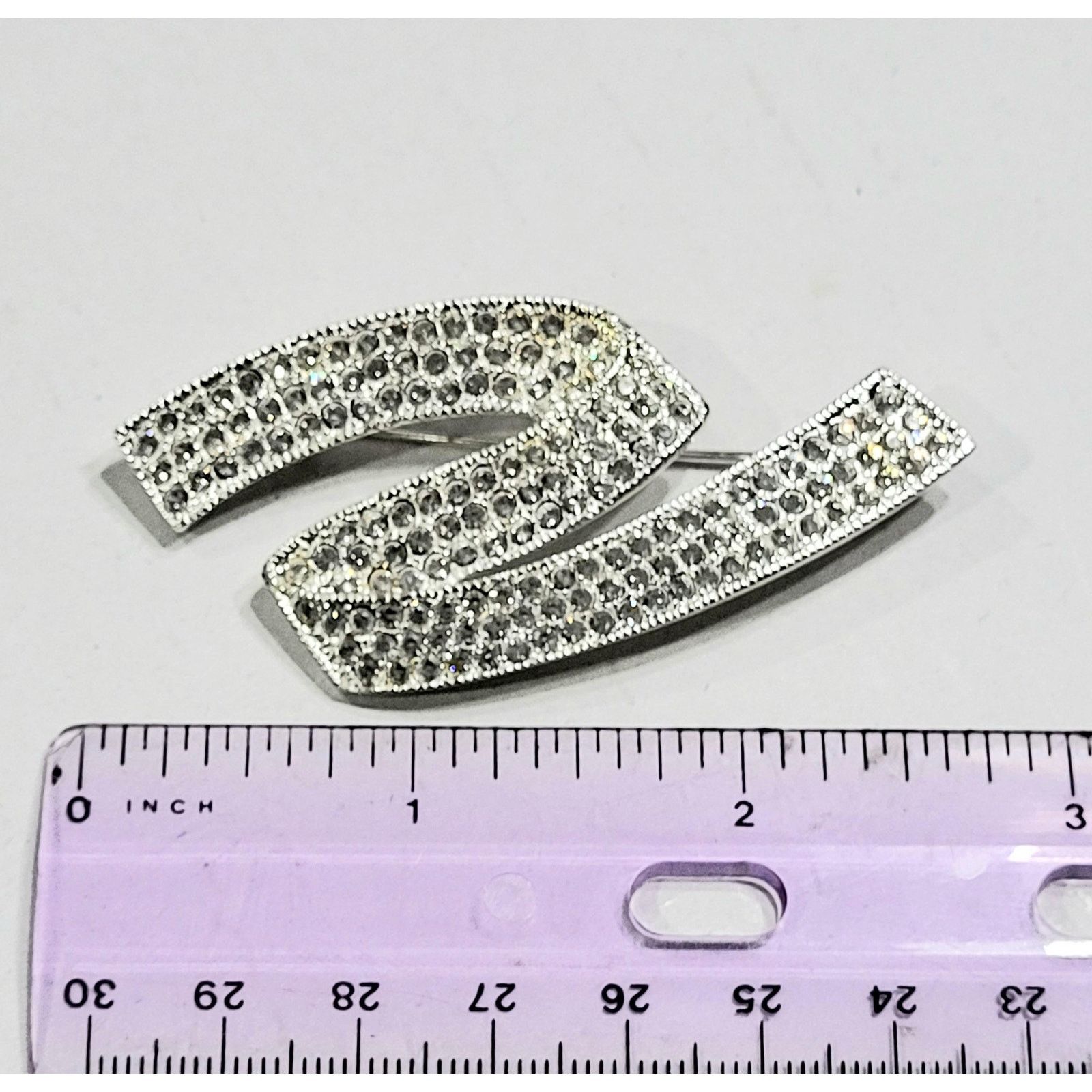 & Other Stories NWOTSigned Napier Ribbon "Z" Rhinestone Brooch Bright Shiny Size ONE SIZE - 7 Thumbnail