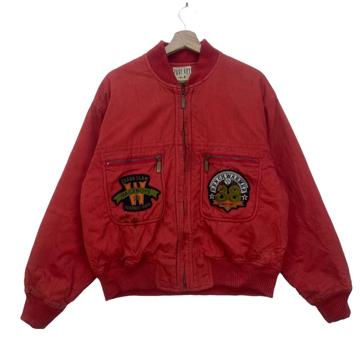 Grand Slam Vtg Pageboys Pennant Race Benchwarmer Shut-Out Bomber Style Size US M / EU 48-50 / 2 - 1 Thumbnail