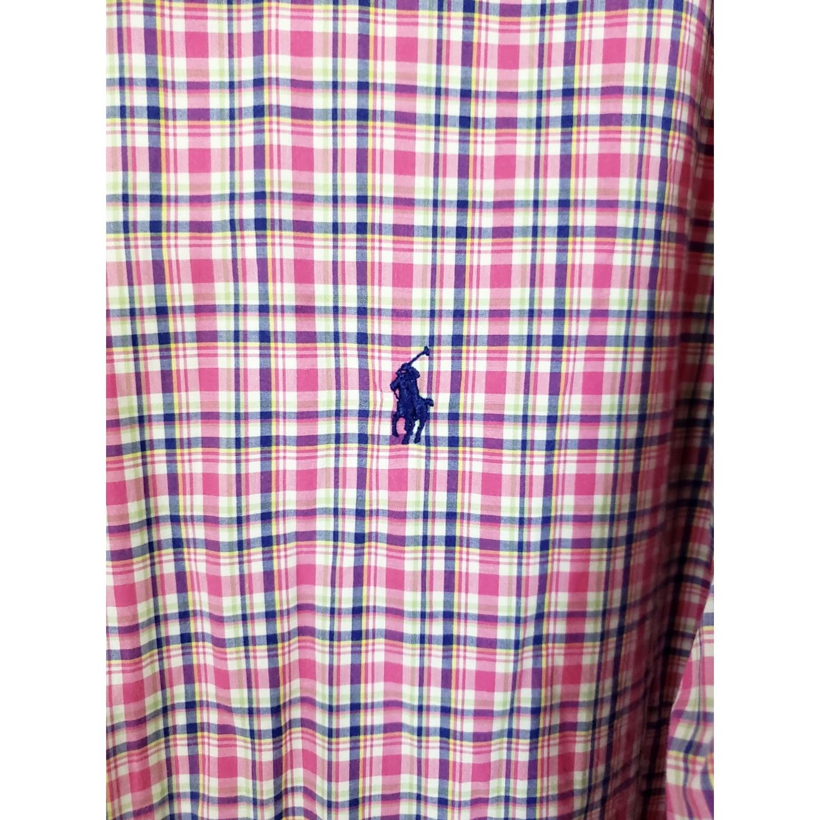 Ralph Lauren Ralph Lauren Shirt Mens XXL Pink Plaid Classic Fit Button-Up Long Sleeve Size US XXL / EU 58 / 5 - 4 Thumbnail