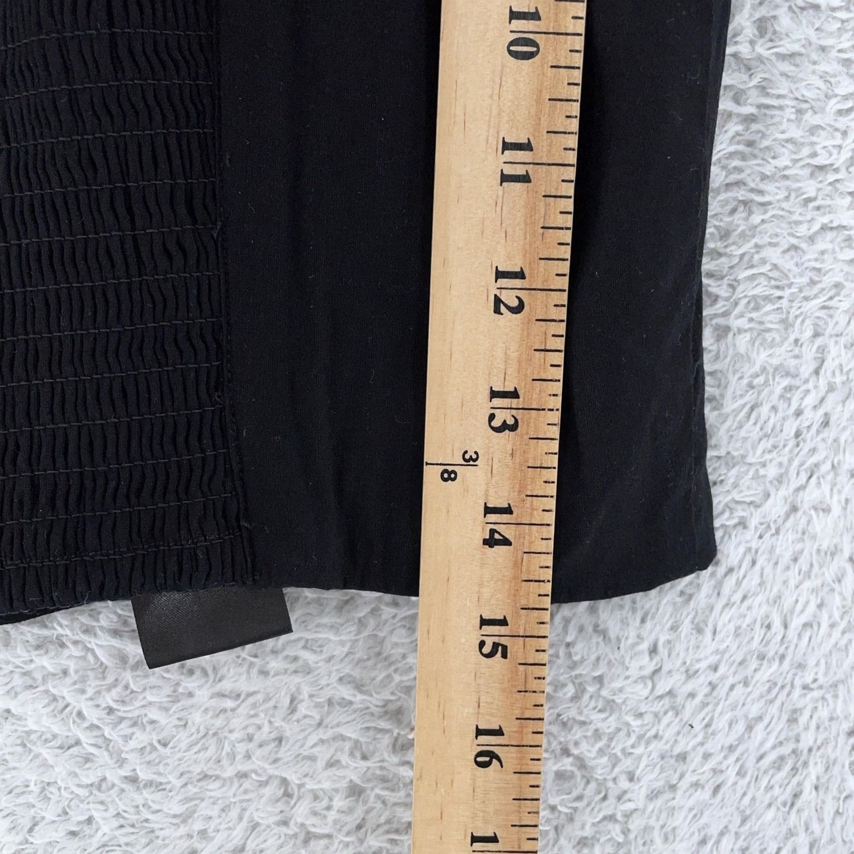 Vintage Maeve by Anthropologie Crop Top Womens Small Black Linen Blend Square Neck Tank Size S / US 4 / IT 40 - 4 Thumbnail