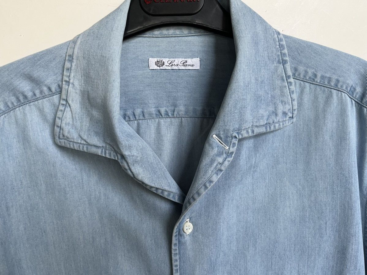 Loro Piana Casual Denim Shirt Size US XS / EU 42 / 0 - 5 Thumbnail
