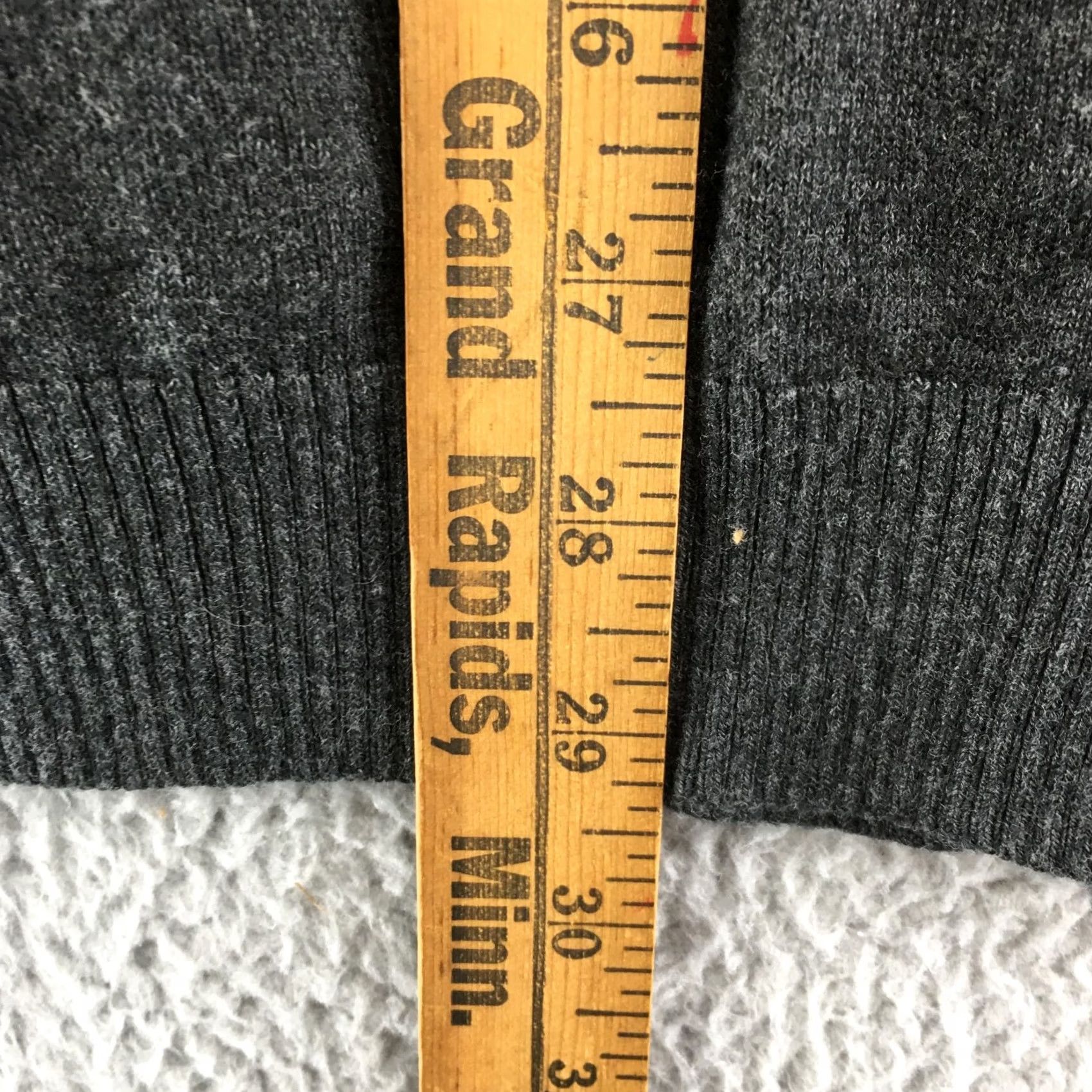 Vintage Liz Lange Maternity Long Sleeve Shirt Womens XS Grey Cotton Blend Pullover Knit Size XS / US 0-2 / IT 36-38 - 5 Thumbnail