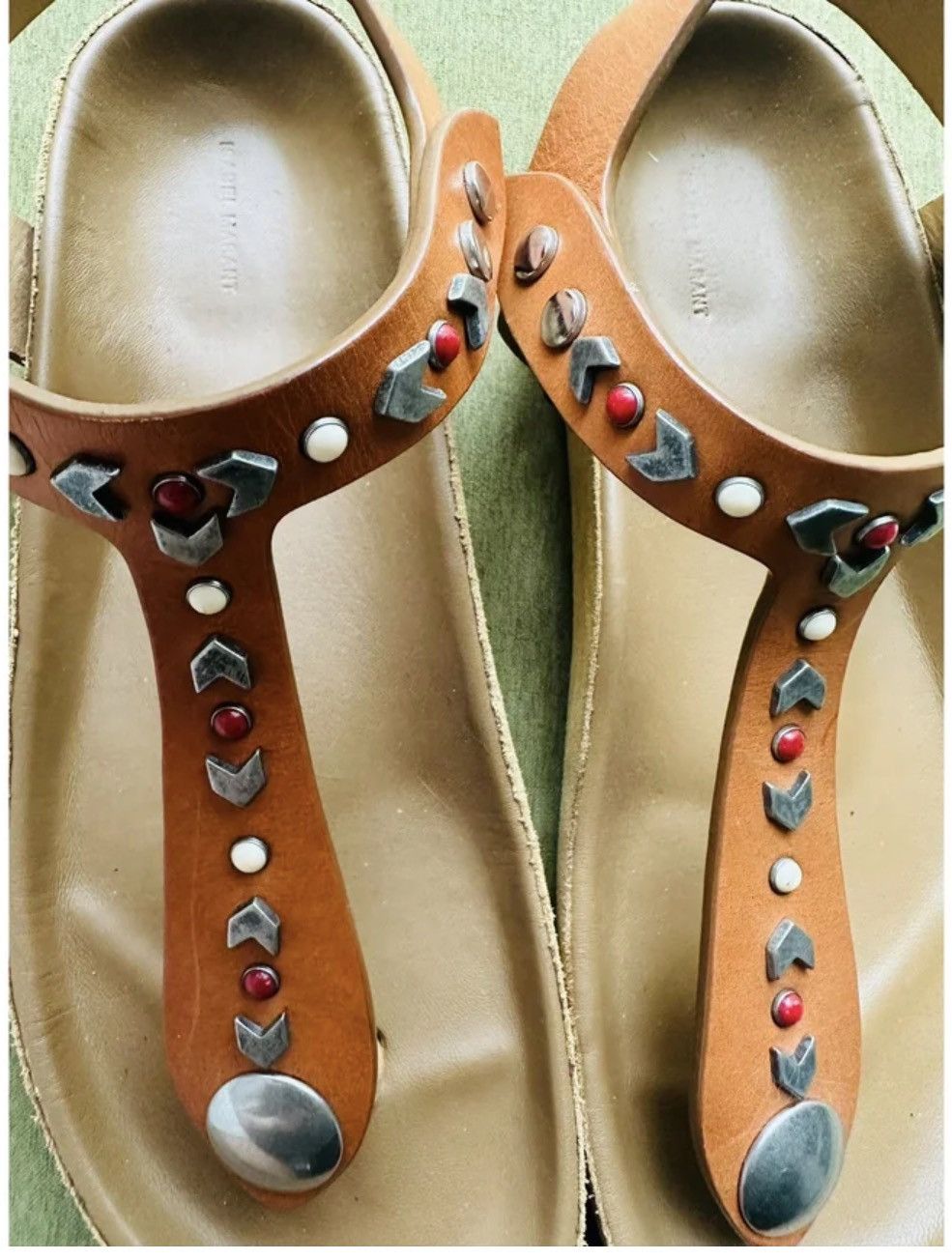 Isabel Marant Isabel Marant Enore studded sandals Size US 8 / IT 38 - 2 Thumbnail