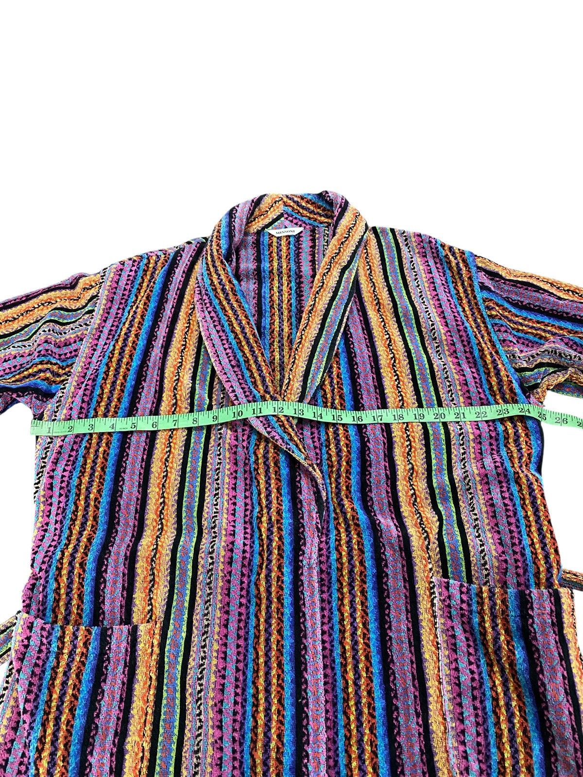 Missoni Rainbow Bathrobe Missoni Home 3D Knit Striped Sweater Unisex Size L / US 10 / IT 46 - 13 Thumbnail