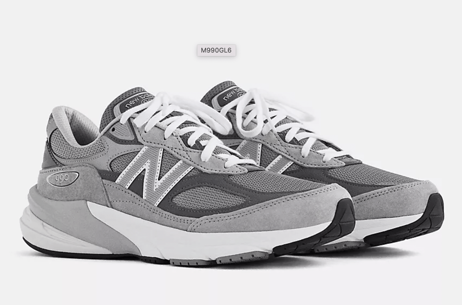 New Balance NEW BALANCE USA 990V6 GREY - SZ. 12 Size US 12 / EU 45 - 4 Thumbnail