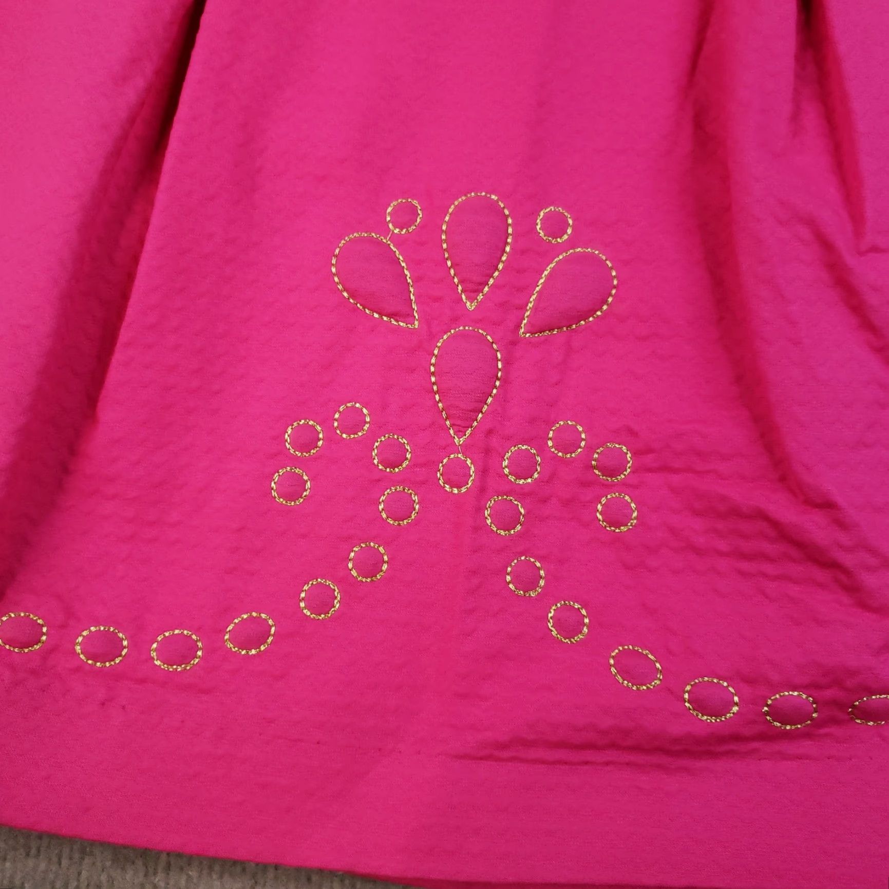 Lilly Pulitzer Lilly Pulitzer Bernadett Dress Women 0 Pink Cocktail Embroidered Fit Flare Lined Size XS / US 0-2 / IT 36-38 - 7 Thumbnail