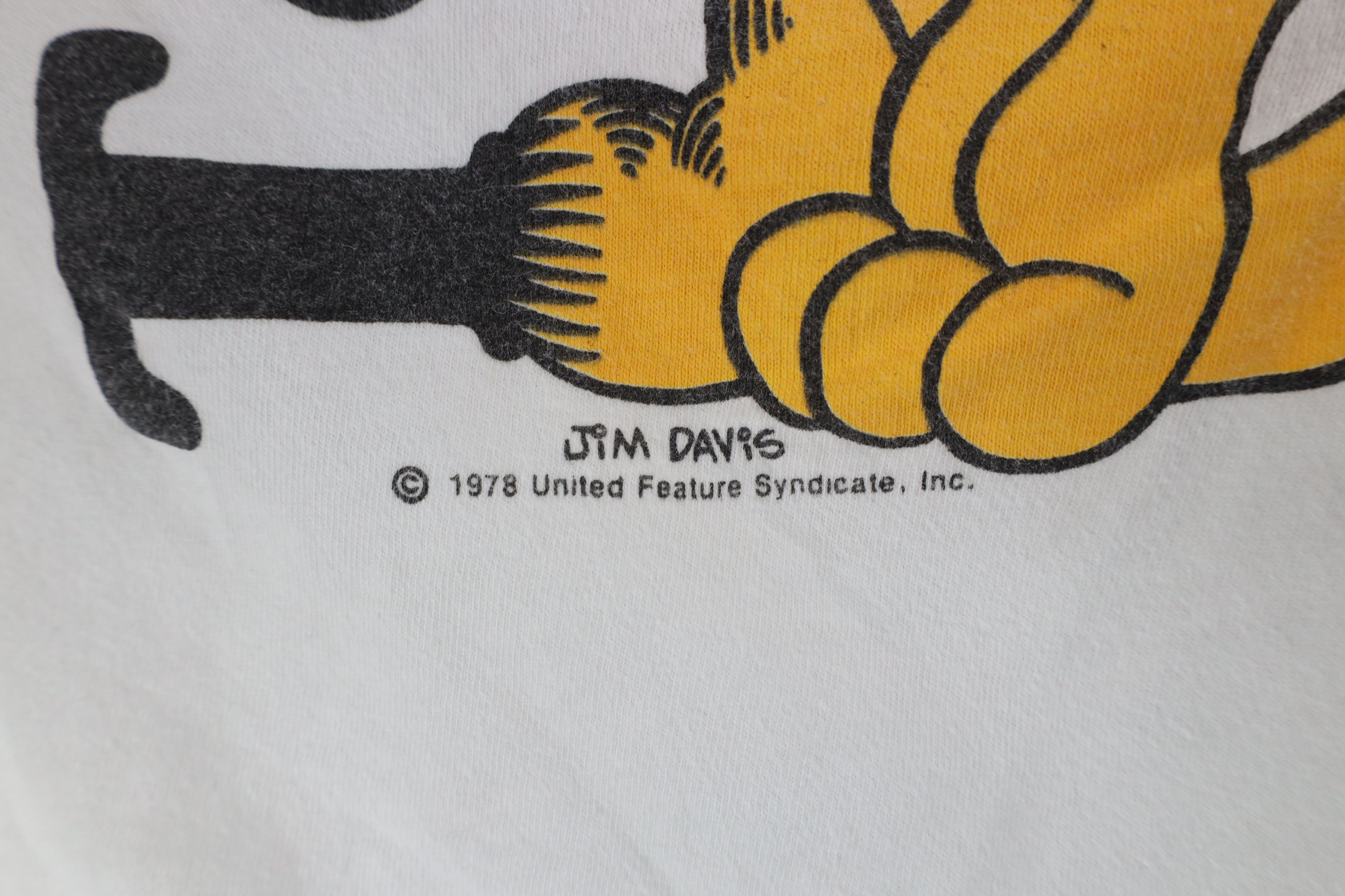 Vintage Vintage 70s Garfield the Cat Toledo Ohio T-Shirt White USA Size US L / EU 52-54 / 3 - 5 Thumbnail