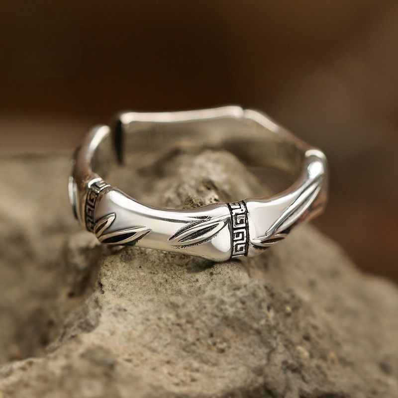 Jewelry Stylish Men's Open Leaf Ring Size ONE SIZE - 2 Thumbnail