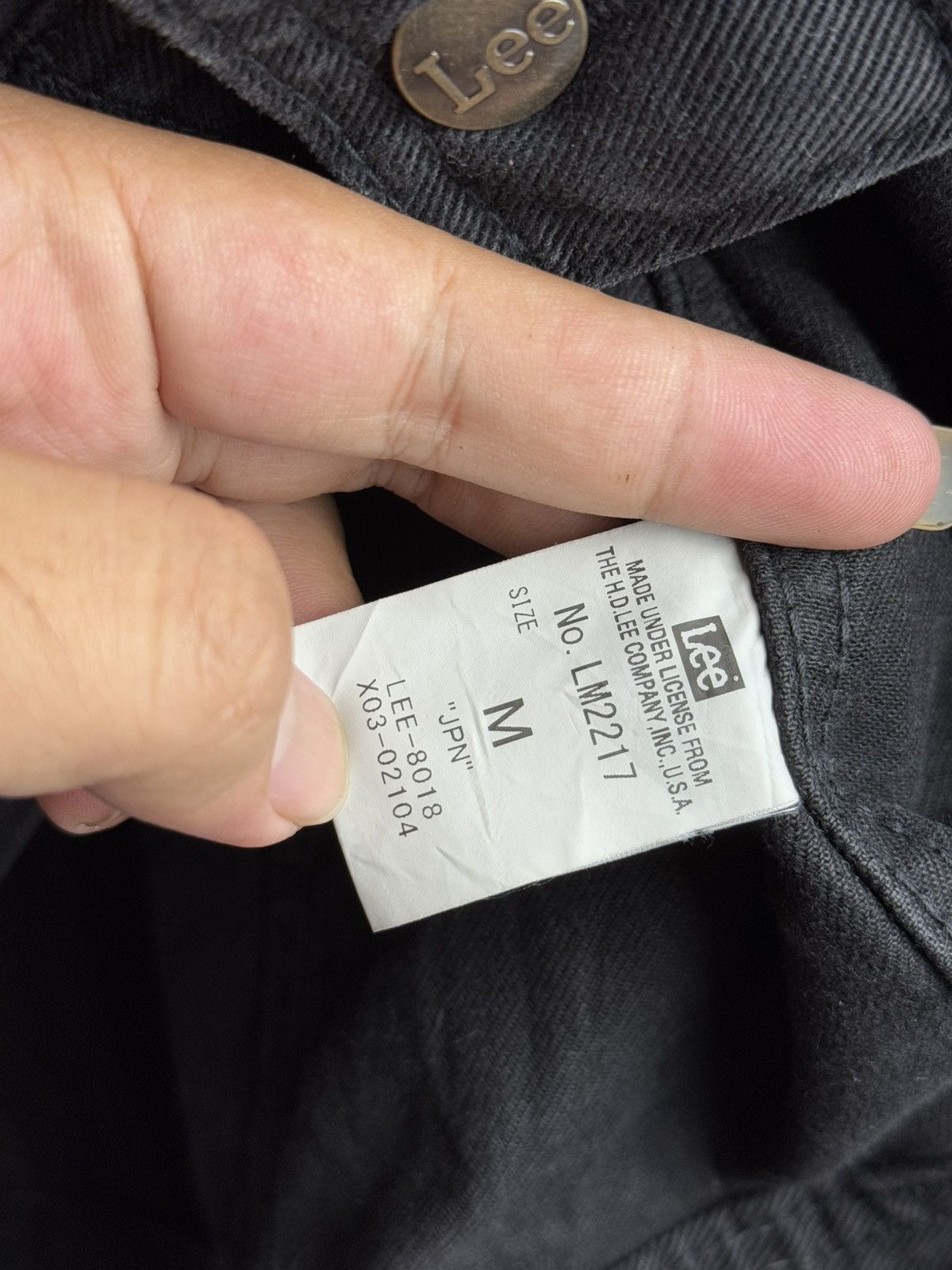 Japanese Brand × Lee × RRL Ralph Lauren LEE Type 2 Pocket Boxy Denim Black Jacket Size US M / EU 48-50 / 2 - 8 Thumbnail