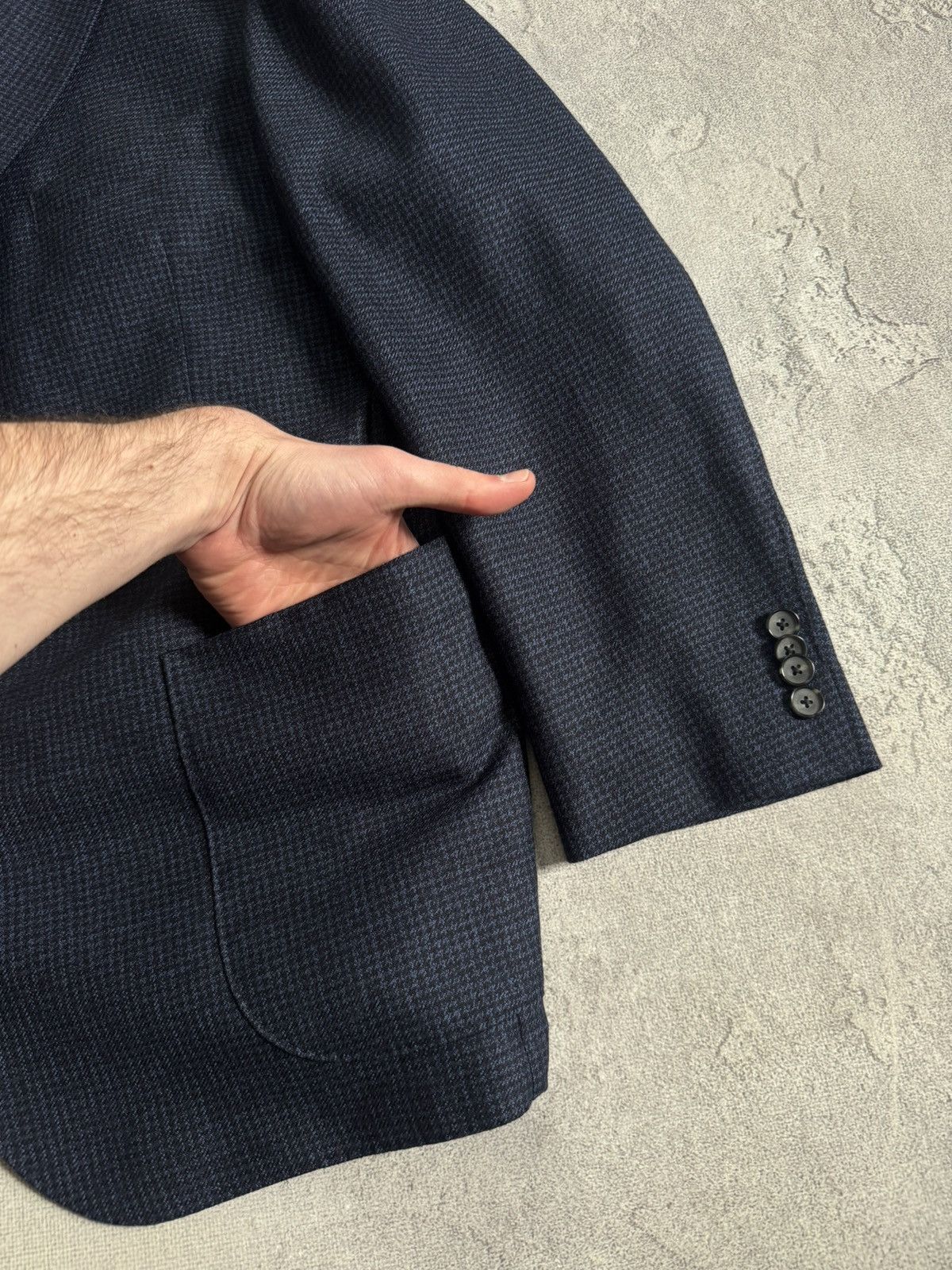 Other Eduard Dressler 27size blue virgin wool blazer casual jacket Size 44S - 16 Thumbnail