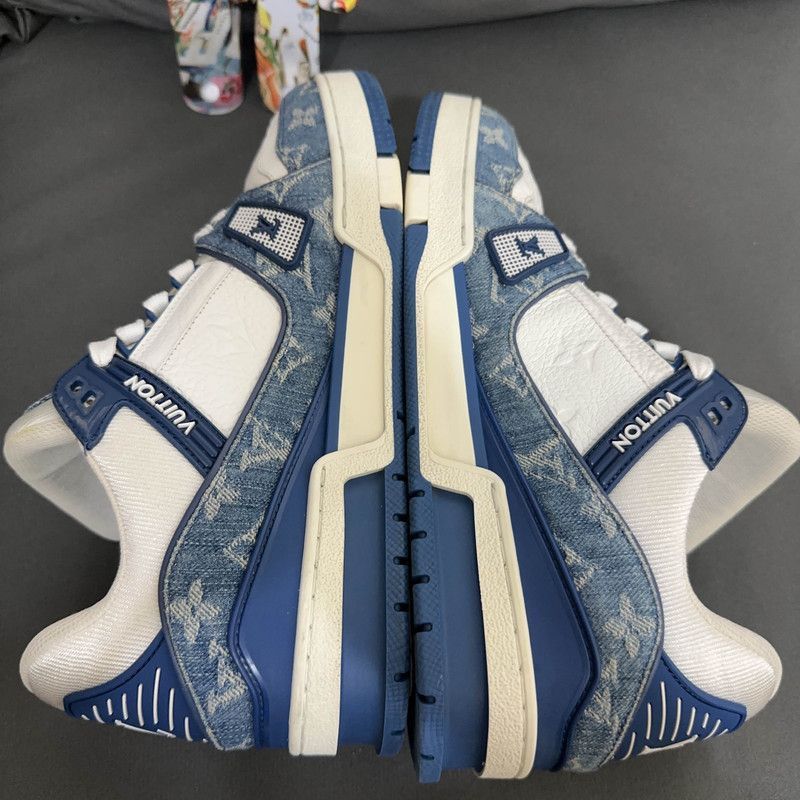 Louis Vuitton Louis Vuitton Denim Trainer Low-Top Sneakers -2508 Size US 9 / EU 42 - 6 Thumbnail