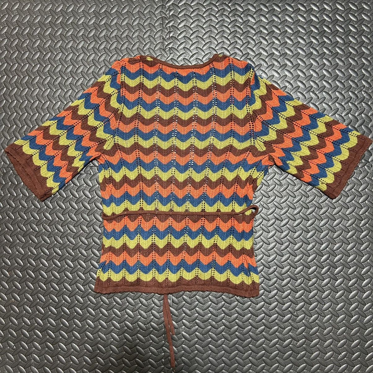 Designer × Other Design History Cardigan Knit Sweater Crochet Belted Small Size S / US 4 / IT 40 - 9 Thumbnail