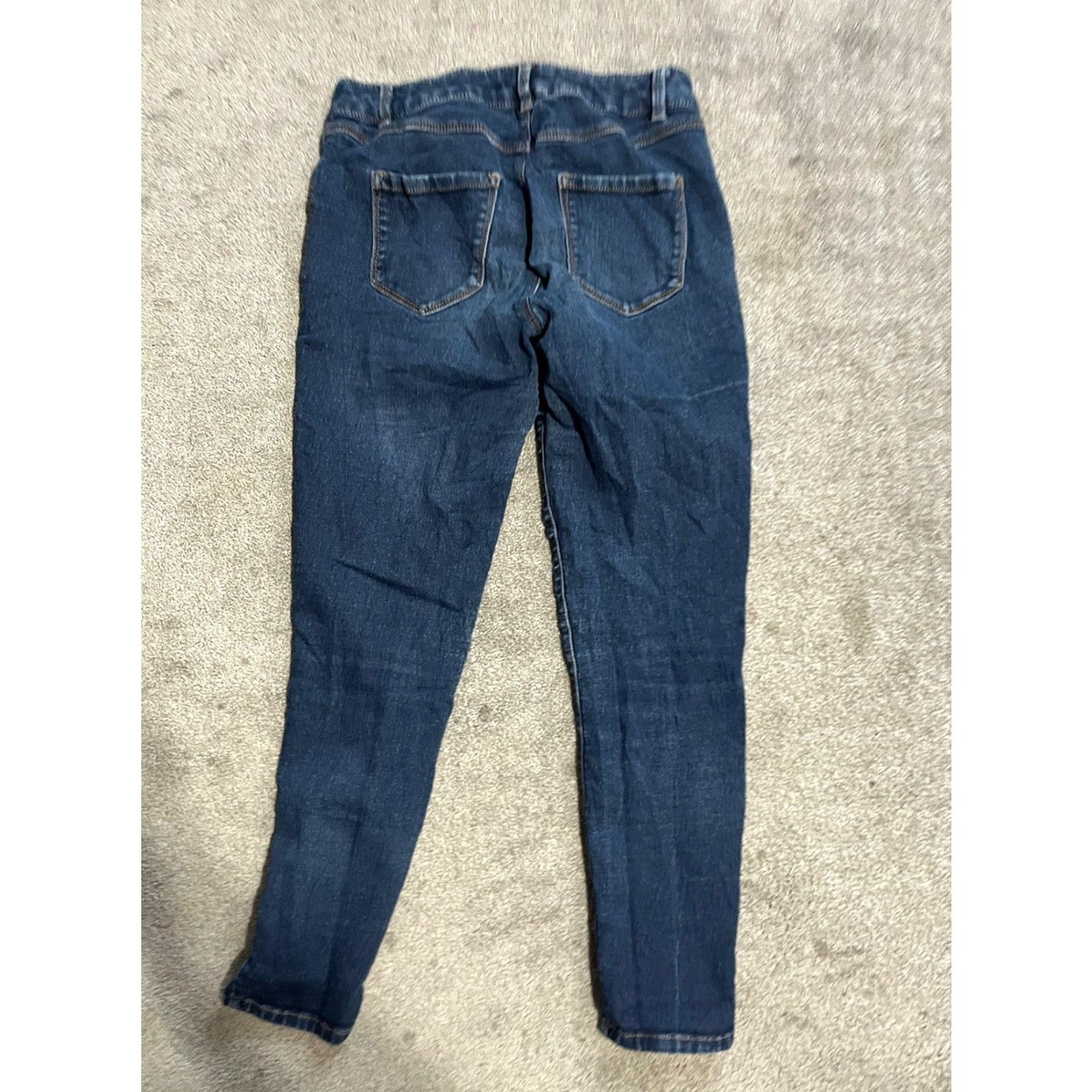 Vintage Womens D Jeans Skinny 6 Mid Rise Stretch Black Cotton Blend Solid Jeans size 6 Womens Size 28" / US 6 / IT 42 - 3 Thumbnail
